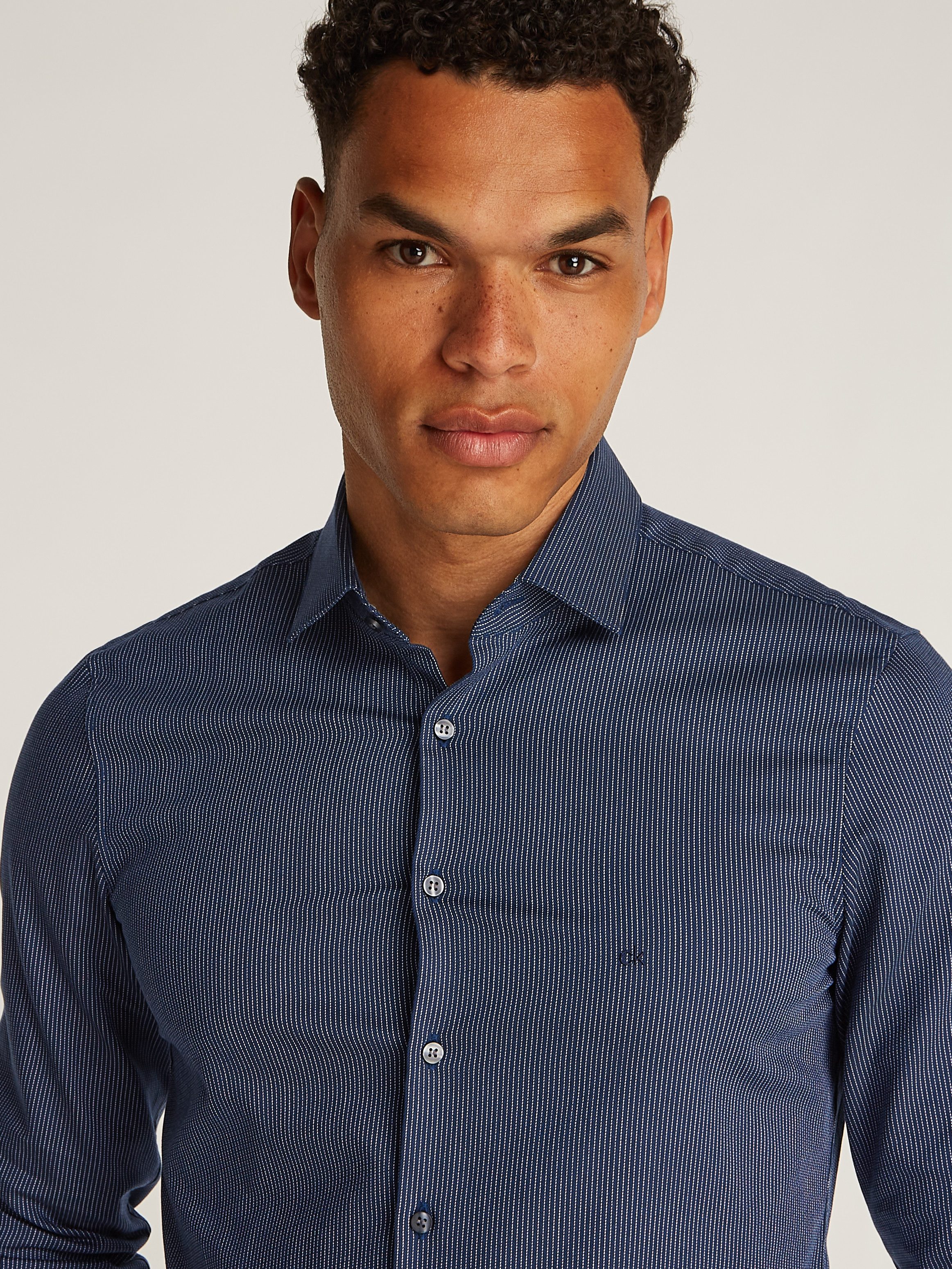 Calvin Klein Businessoverhemd BUSINESS STRIPE SLIM SHIRT