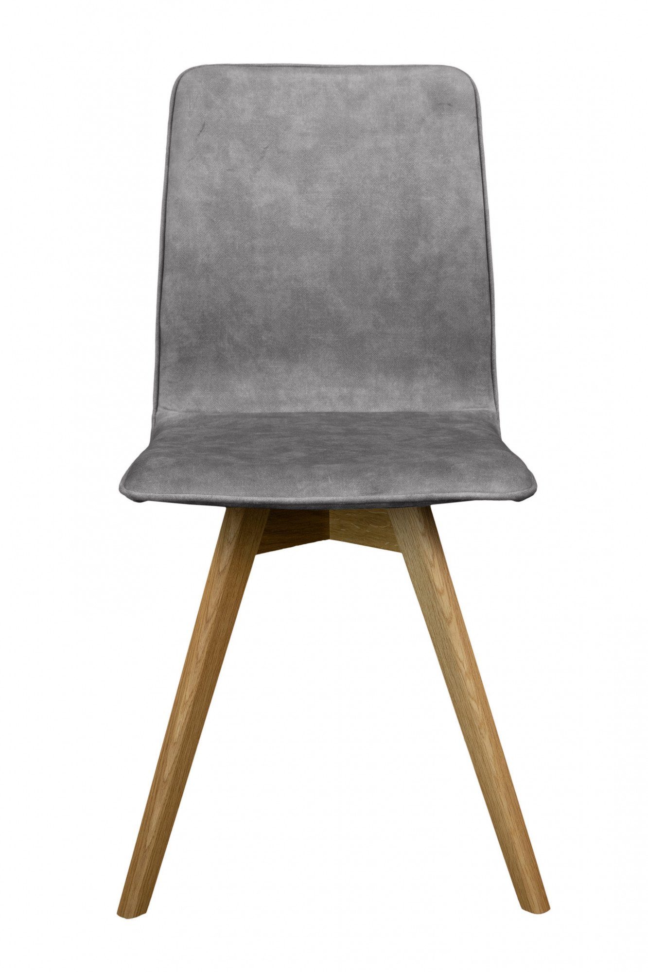 andas Eetkamerstoel Rania Massief houten frame, met bies (set, 2 stuks)