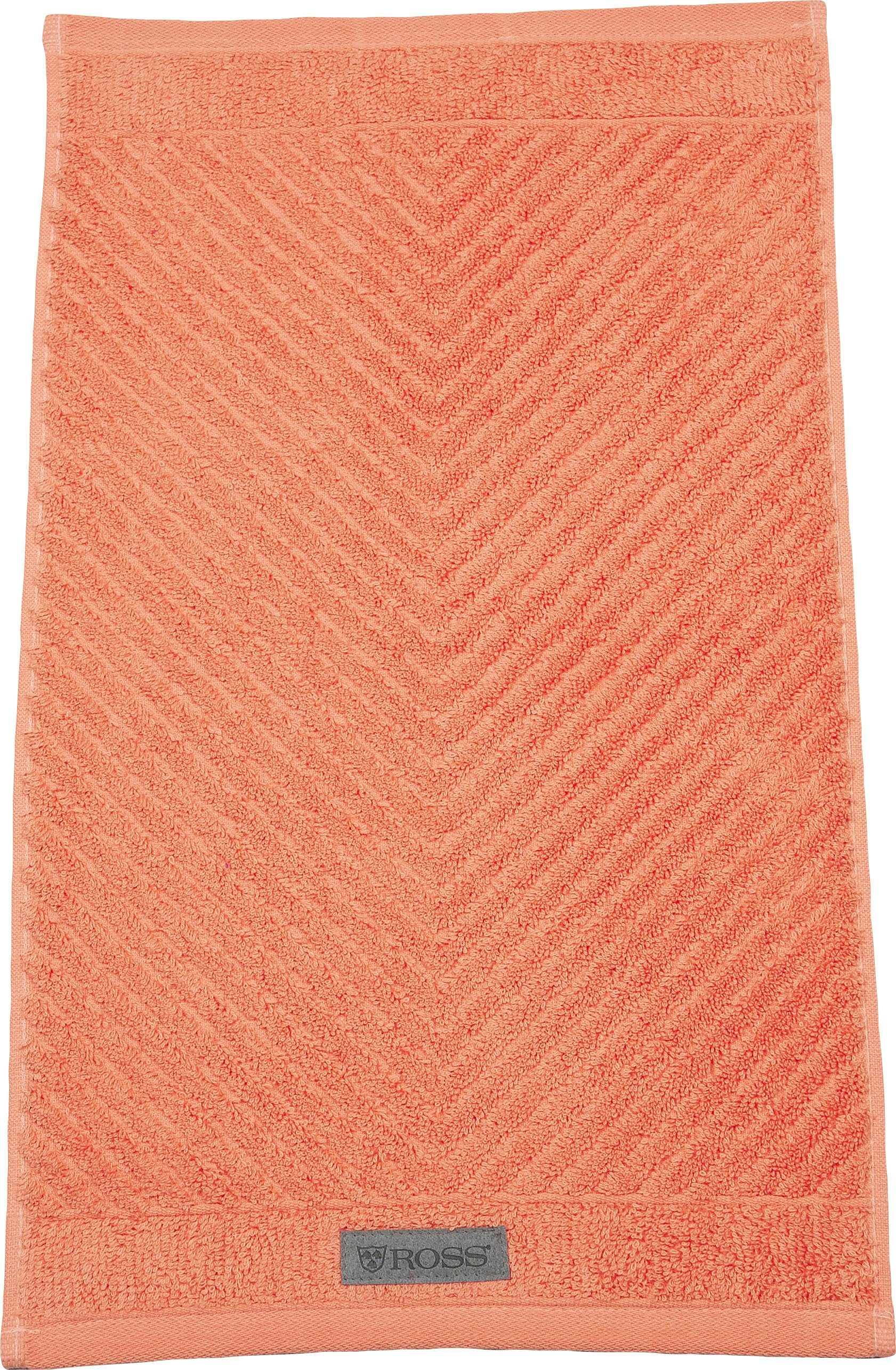 ROSS Gastendoek Smart Uni-rib met velourslabel (6-delig)