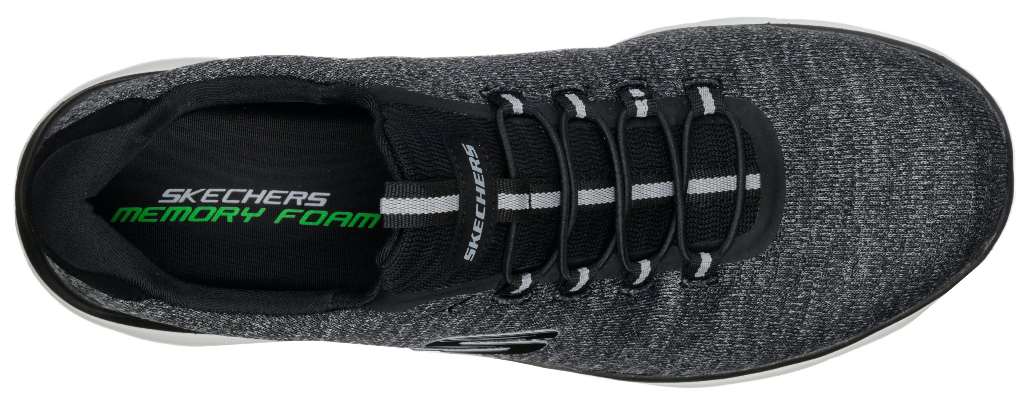 Skechers Slip-on sneakers Summits Slipper, vrijetijdsschoen in comfortabele schoenwijdte