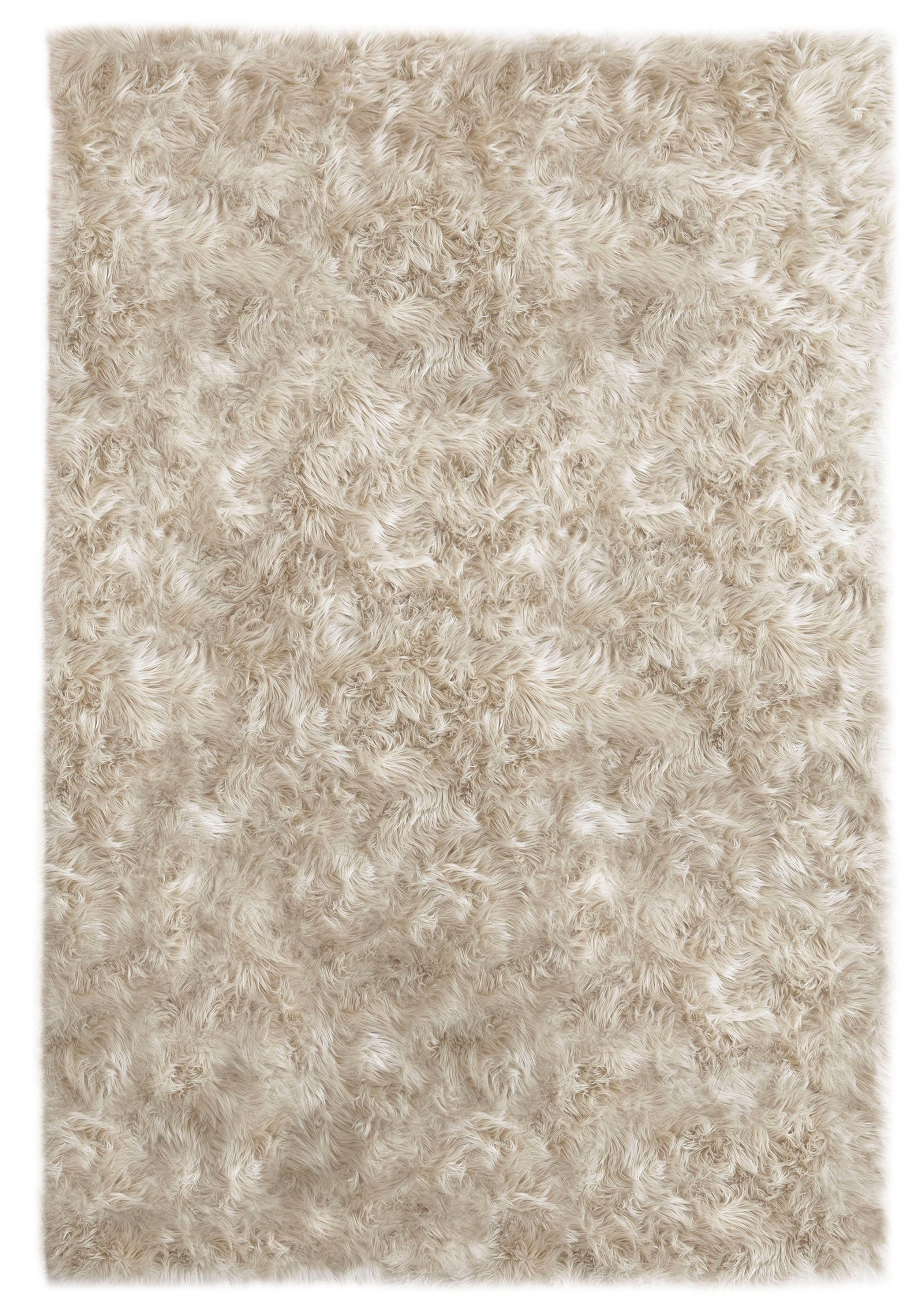 my home Vachtvloerkleed Dena, hoogpolige vloerkleden, behaaglijk zacht Imitatiebont, unikleur, woonkamer, slaapkamer, eetkamer