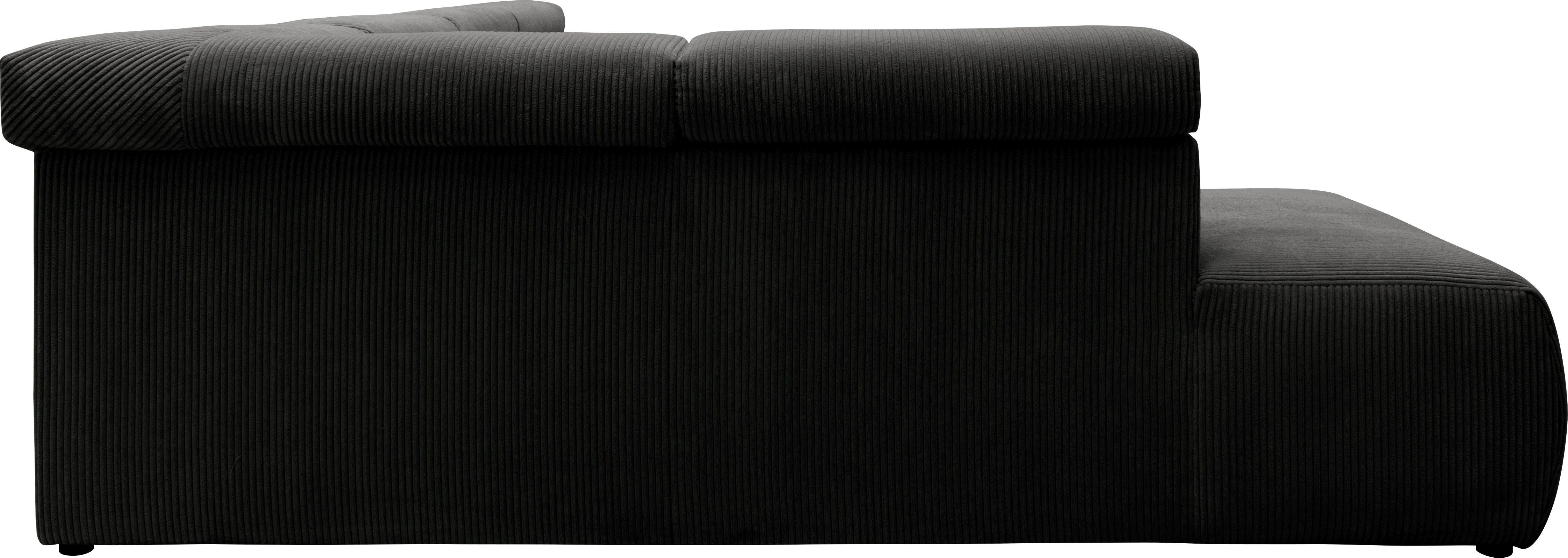 DOMO collection Zithoek Brandon Sitzbelastung 140 kg, mit Nierenkissen, U-Form met hoofdsteunverstelling, optionele zitdiepteverstelling, u-vorm