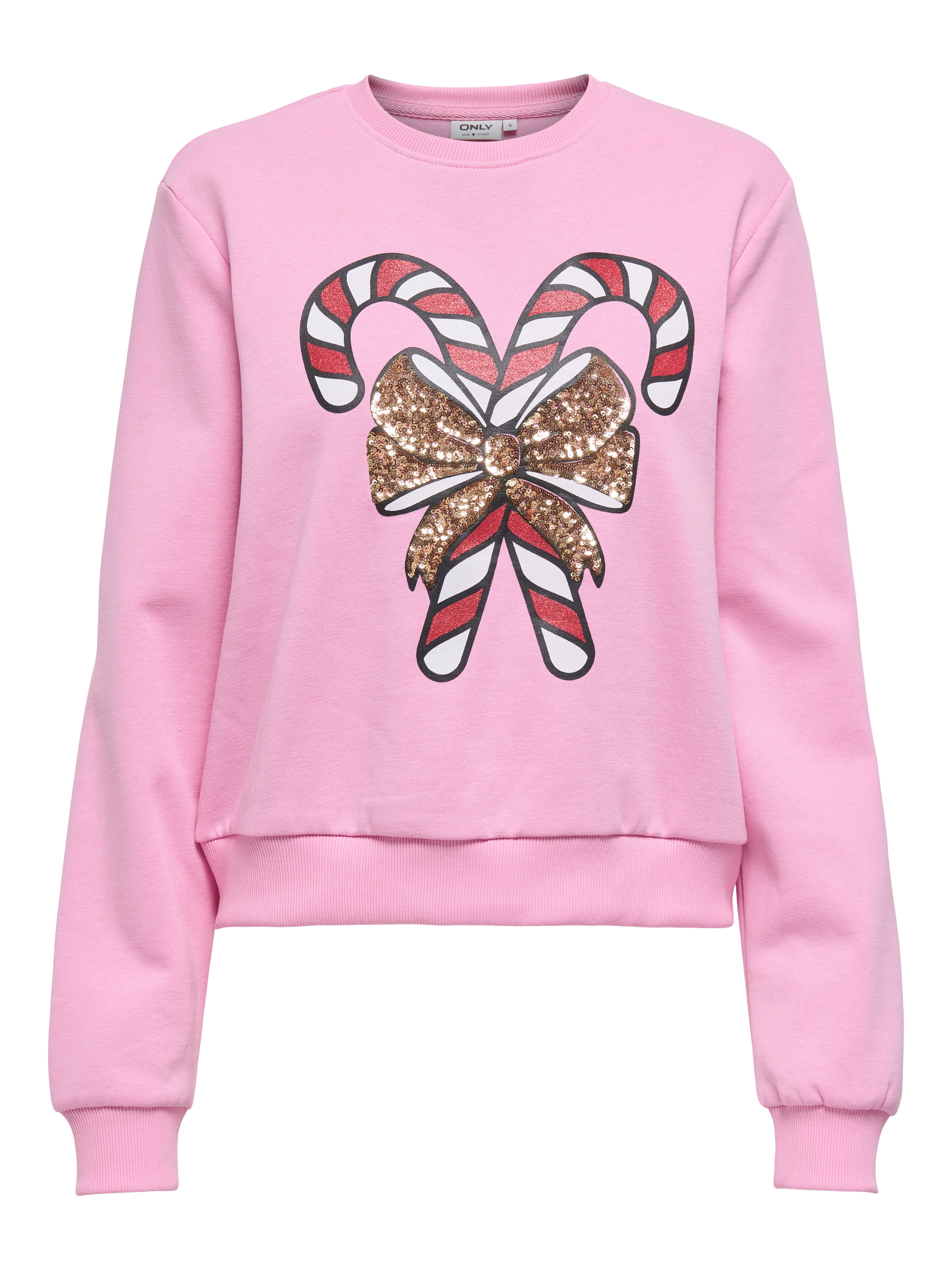 Only Kerst-sweatshirt ONLYDA XMAS L/S O-NECK BOX SWT met verschillende kerstmotieven
