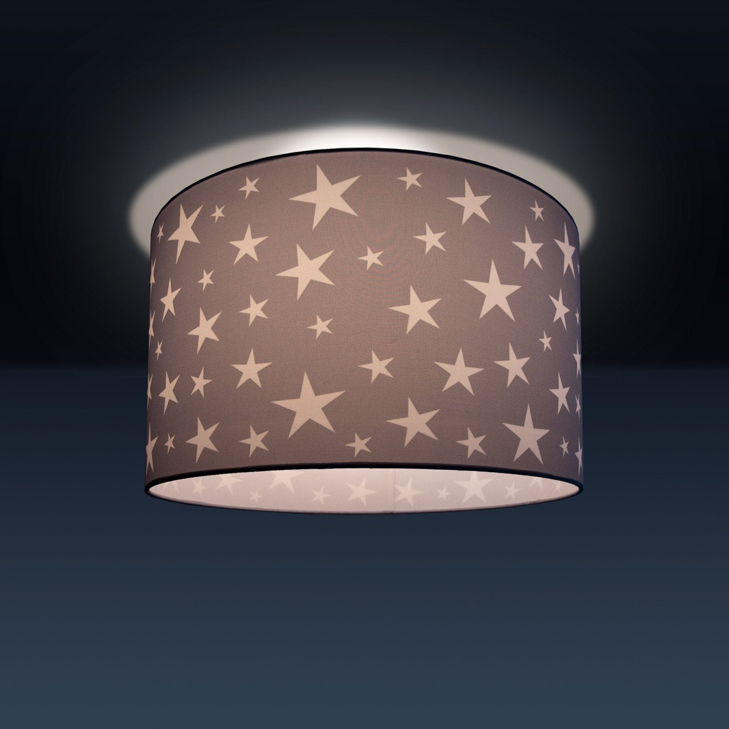 Paco Home Plafondlamp Capri 315 Kinderlamp plafondlamp LED kinderkamer lamp sterrenhemel-motief E27
