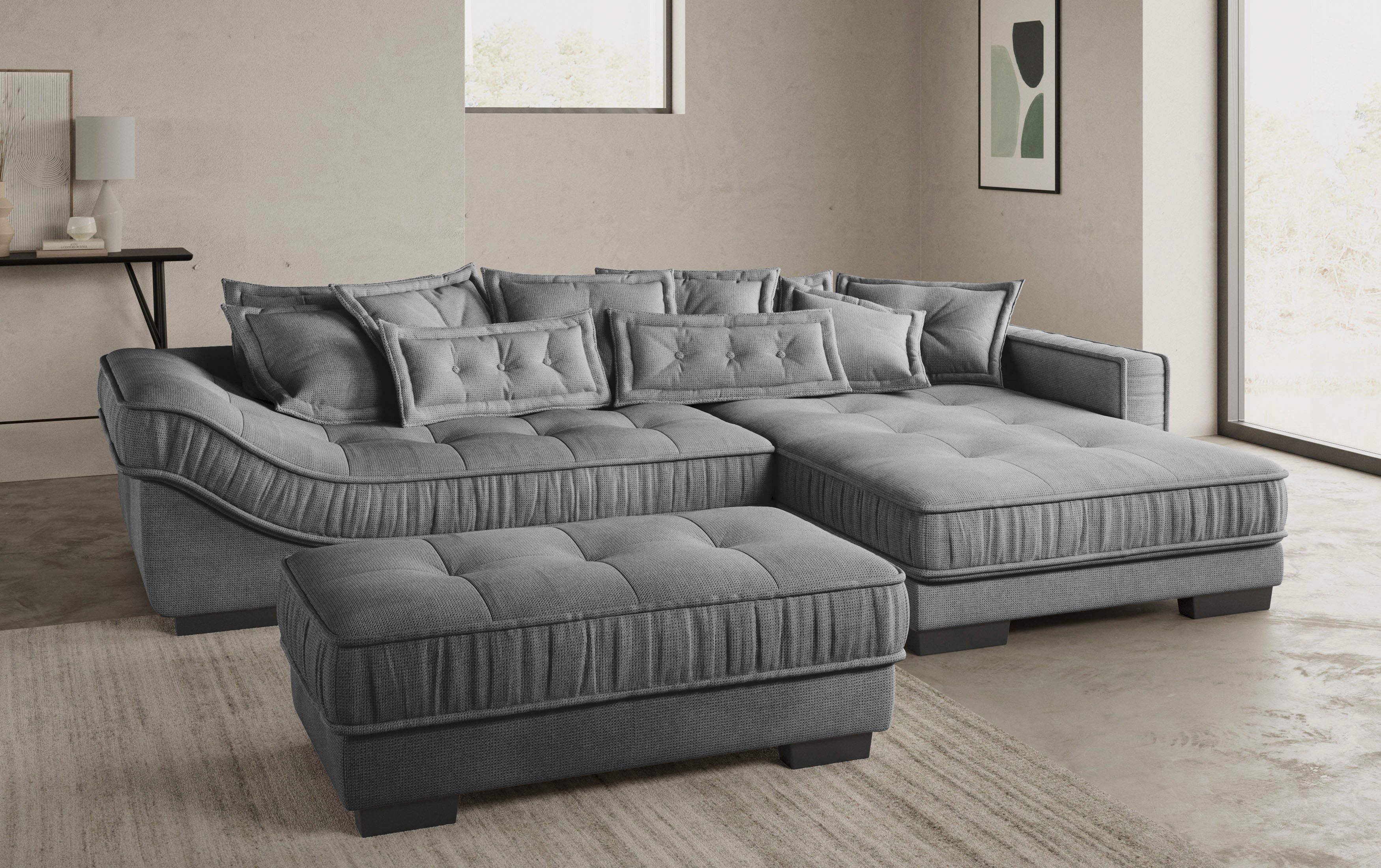 Mr. Couch Hoekbank Diwan II DuraFlex L-vorm DuraFlex koudschuim bekleding, tot 140 kg, 4 bekledingskwaliteiten