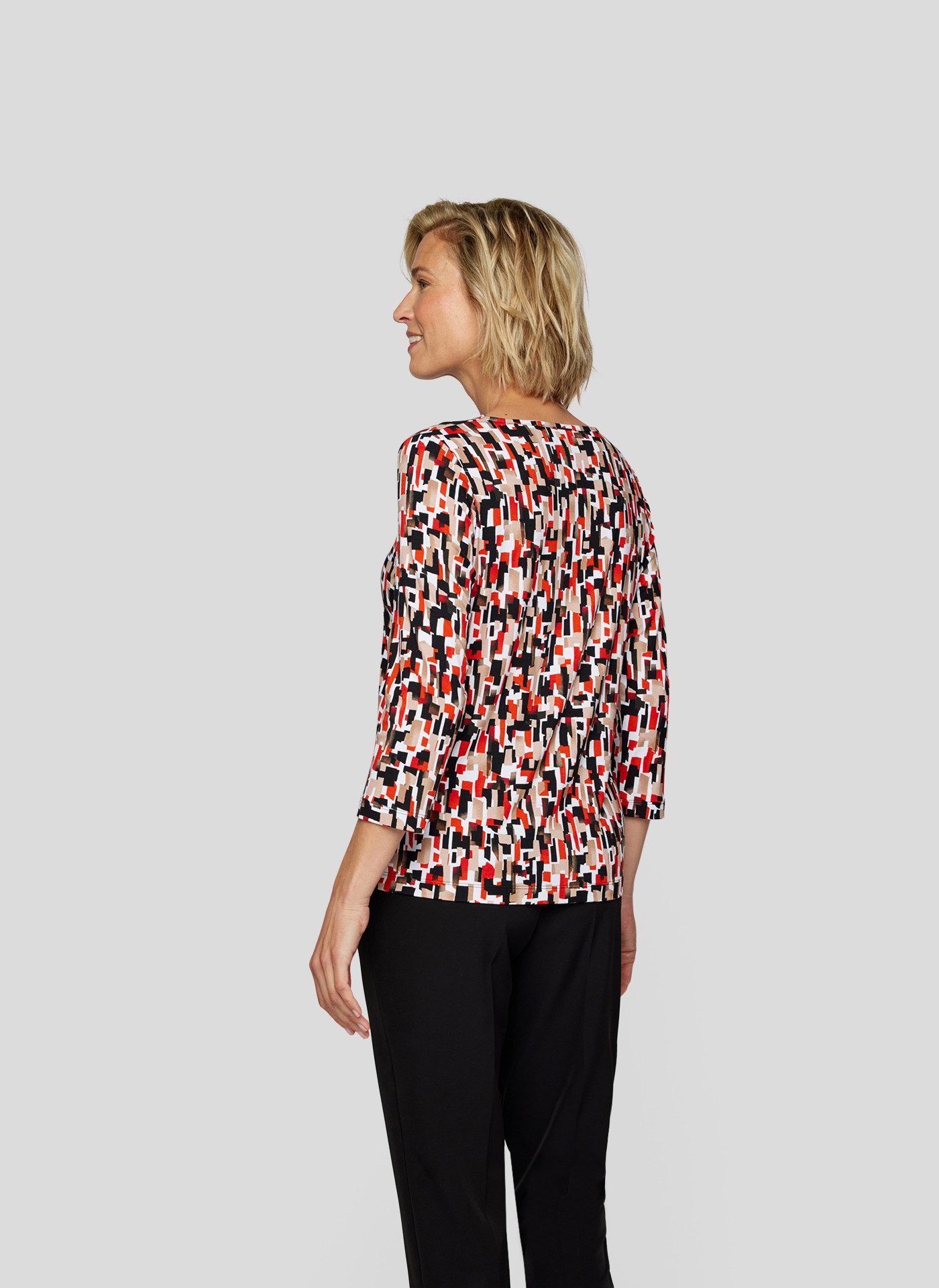 Rabe Shirt met 3/4 mouwen met grafisch patroon