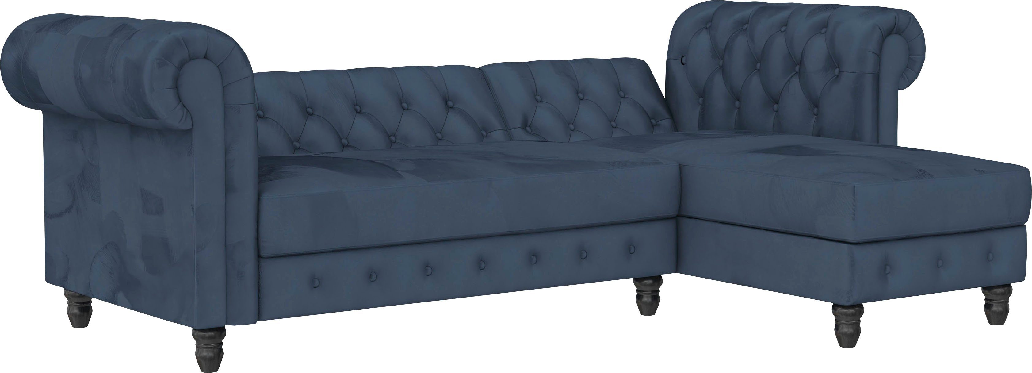 Dorel Home Hoekbank Felix, L-model, 241 cm (ligoppervlak108x195 cm), récamier verwisselbaar,