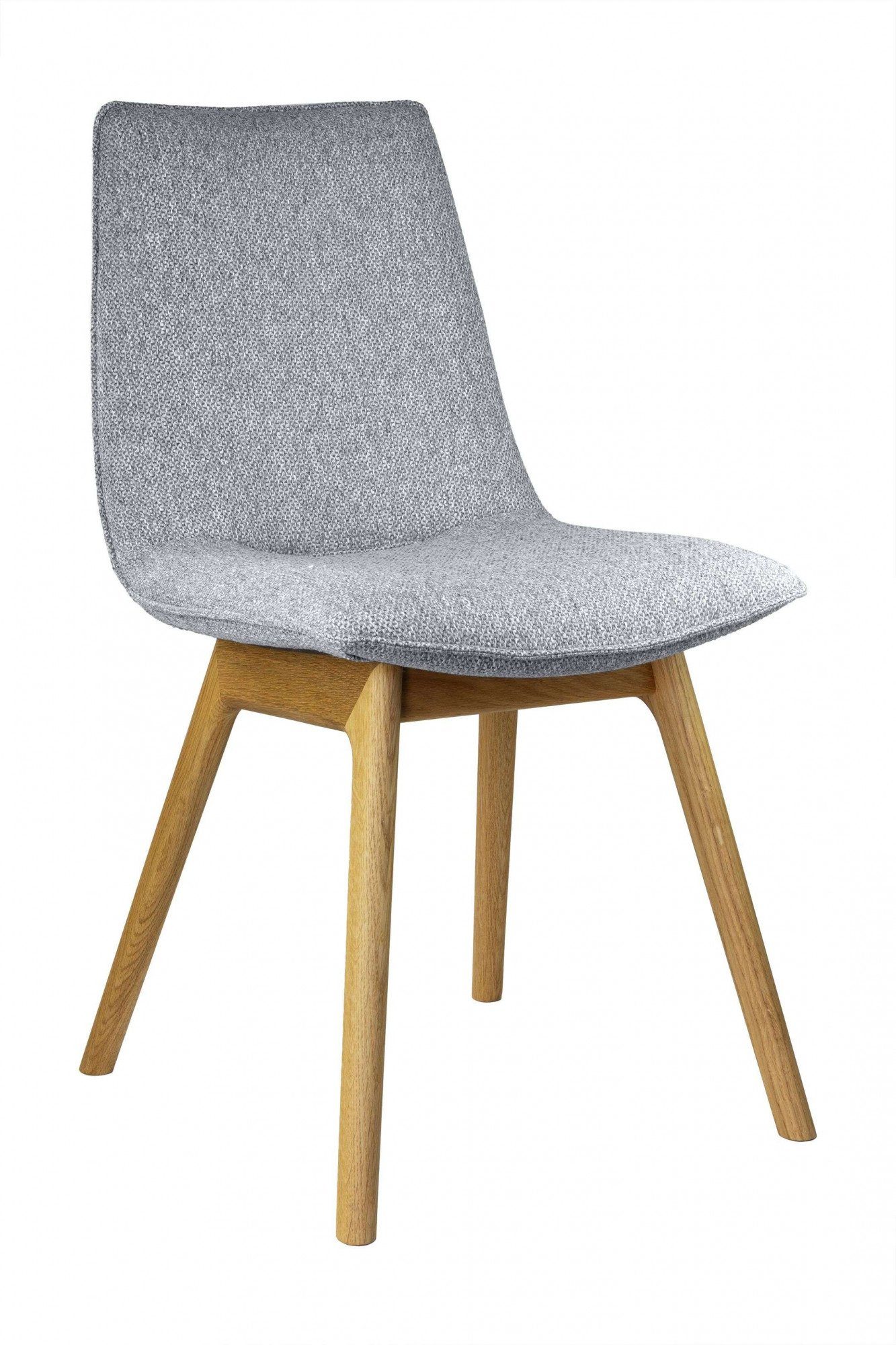 andas Eetkamerstoel Ramon met massief houten poten, verschillende stoffen (set, 2 stuks)