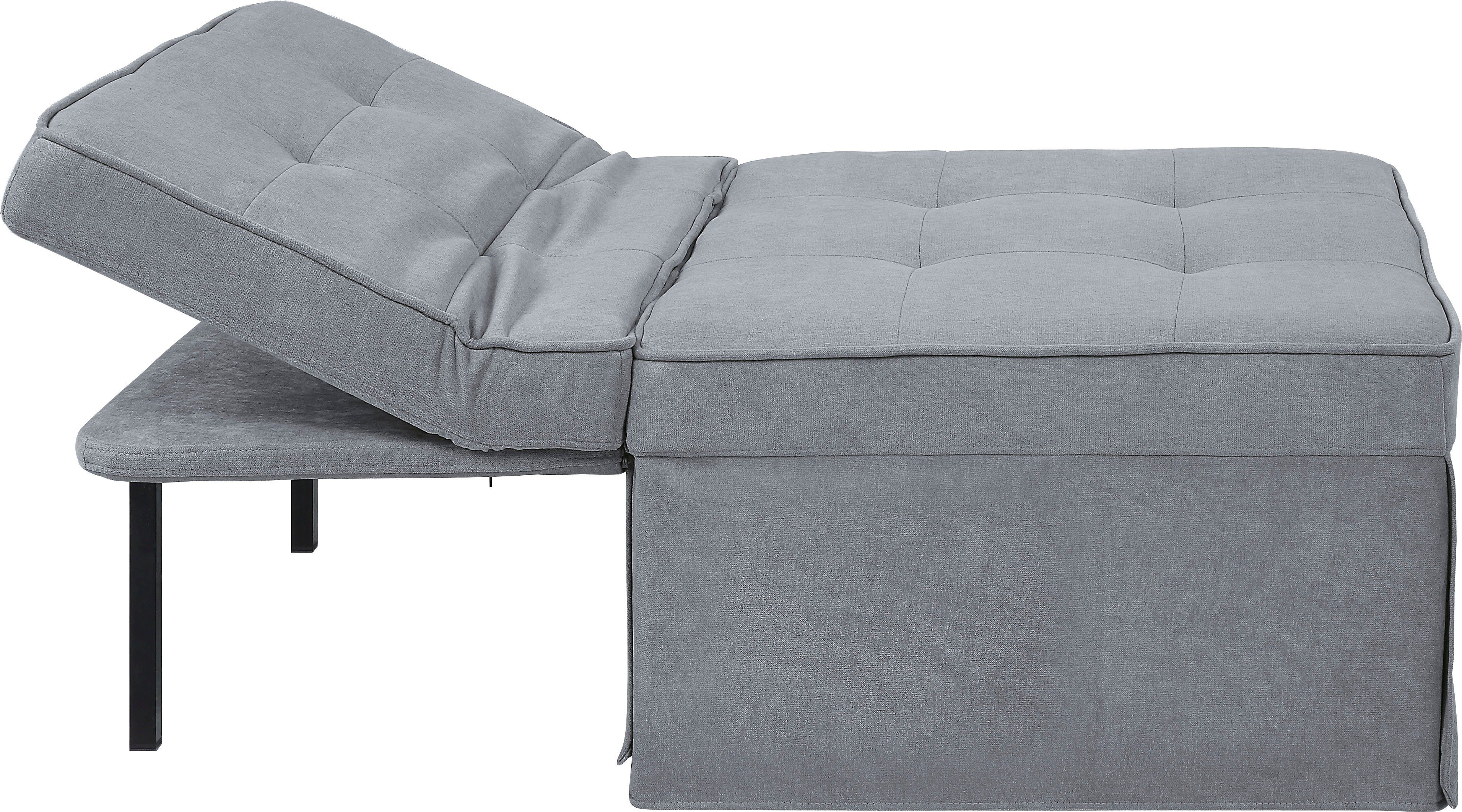 ATLANTIC home collection Slaapbank Finn te veranderen in een loungestoel, relaxfauteuil en logeerbed, incl. kussen