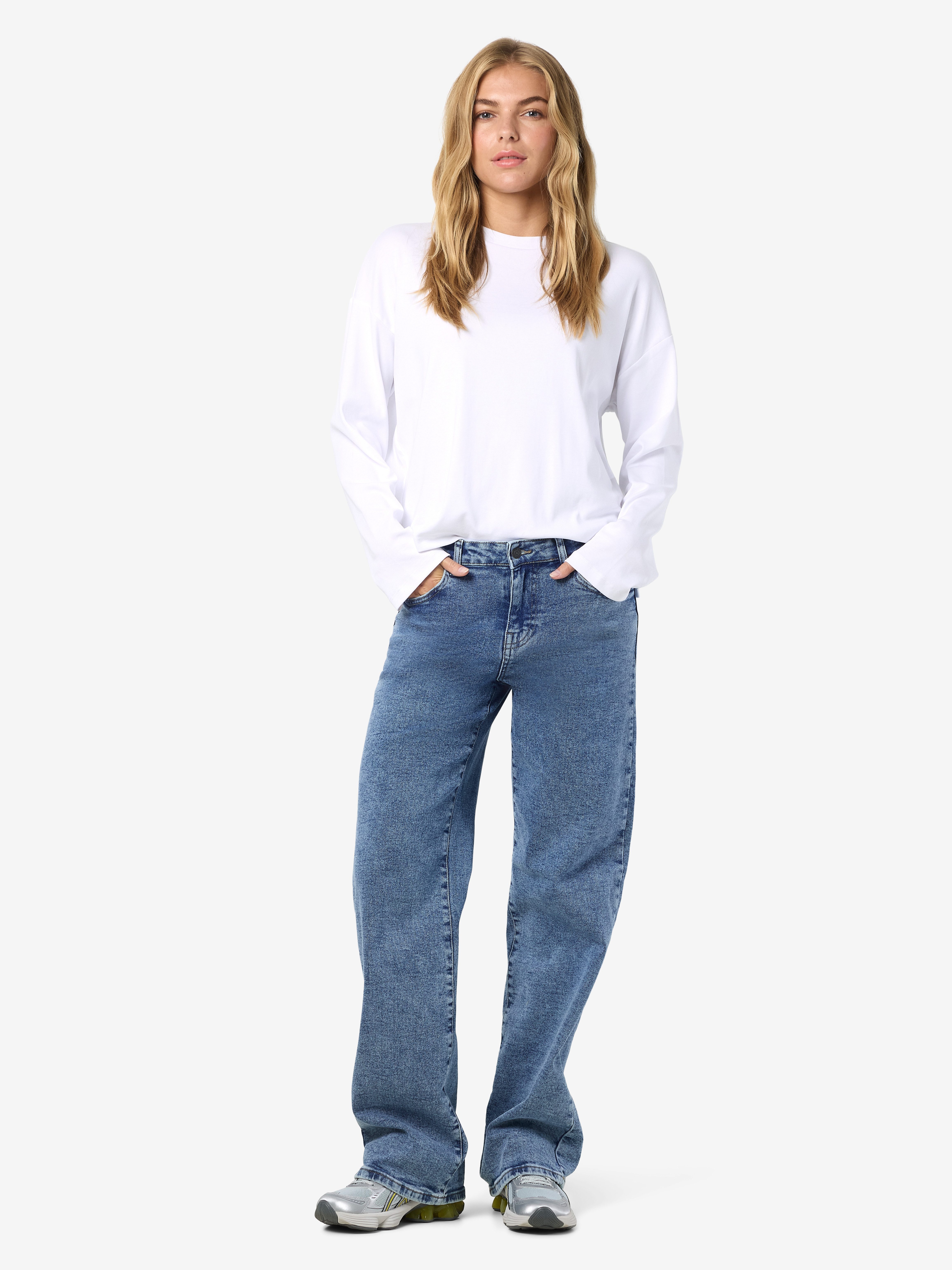 Noisy may Wijde jeans NMYOLANDA NW WIDE JEANS AZ358MB FWD NOOS