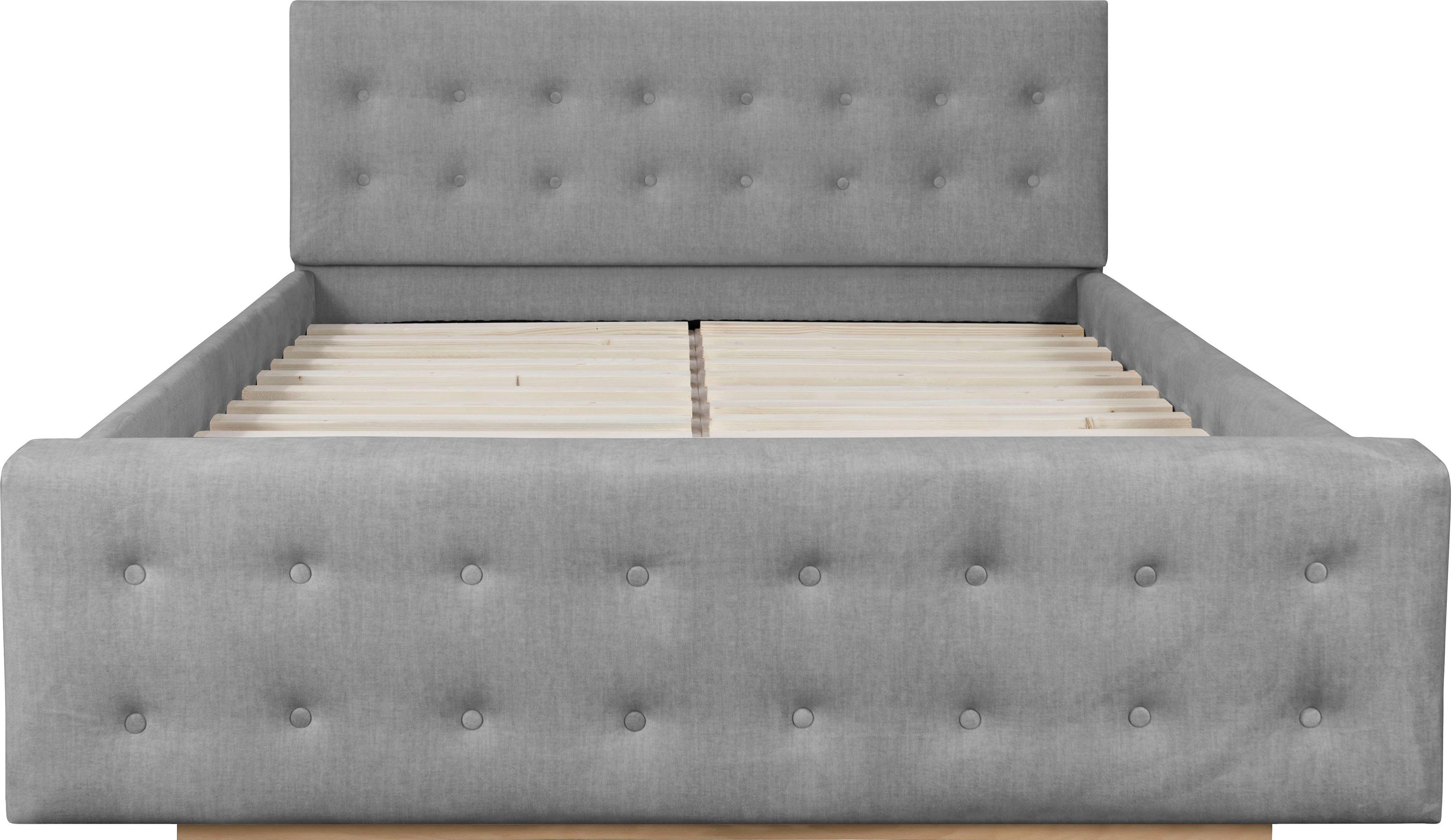 Home affaire Gestoffeerd bed Vaine in 5 breedten, ook in lengte 220 cm, incl. lattenrol