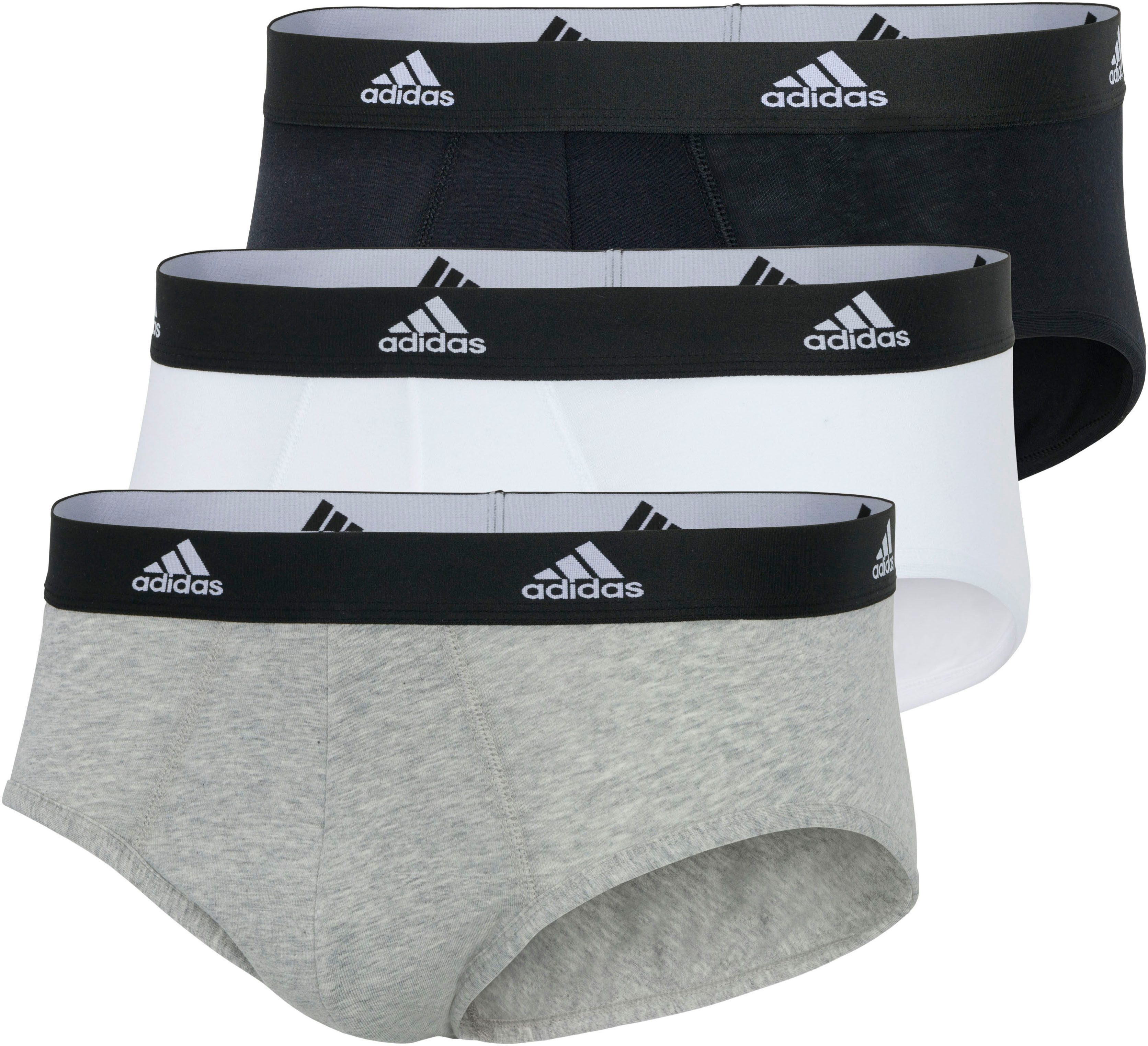 adidas Sportswear Slip Active Flex Cotton met vochtregulerende technologie (3 stuks)