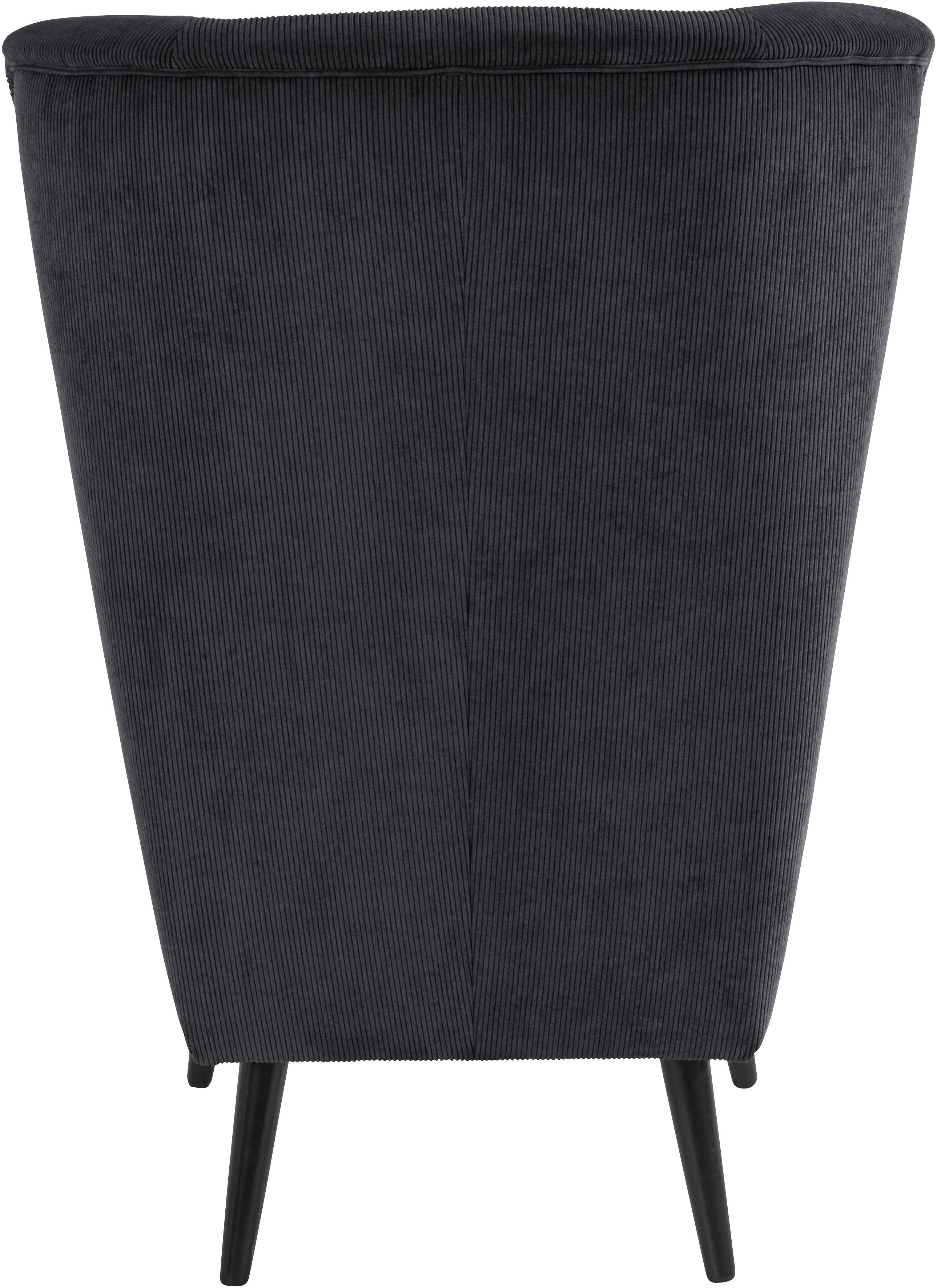 Guido Maria Kretschmer Home&Living Fauteuil Sallito, TV-stoel, oorfauteuil met Hocker, in veel stofkwaliteiten, ook in fluweelcord