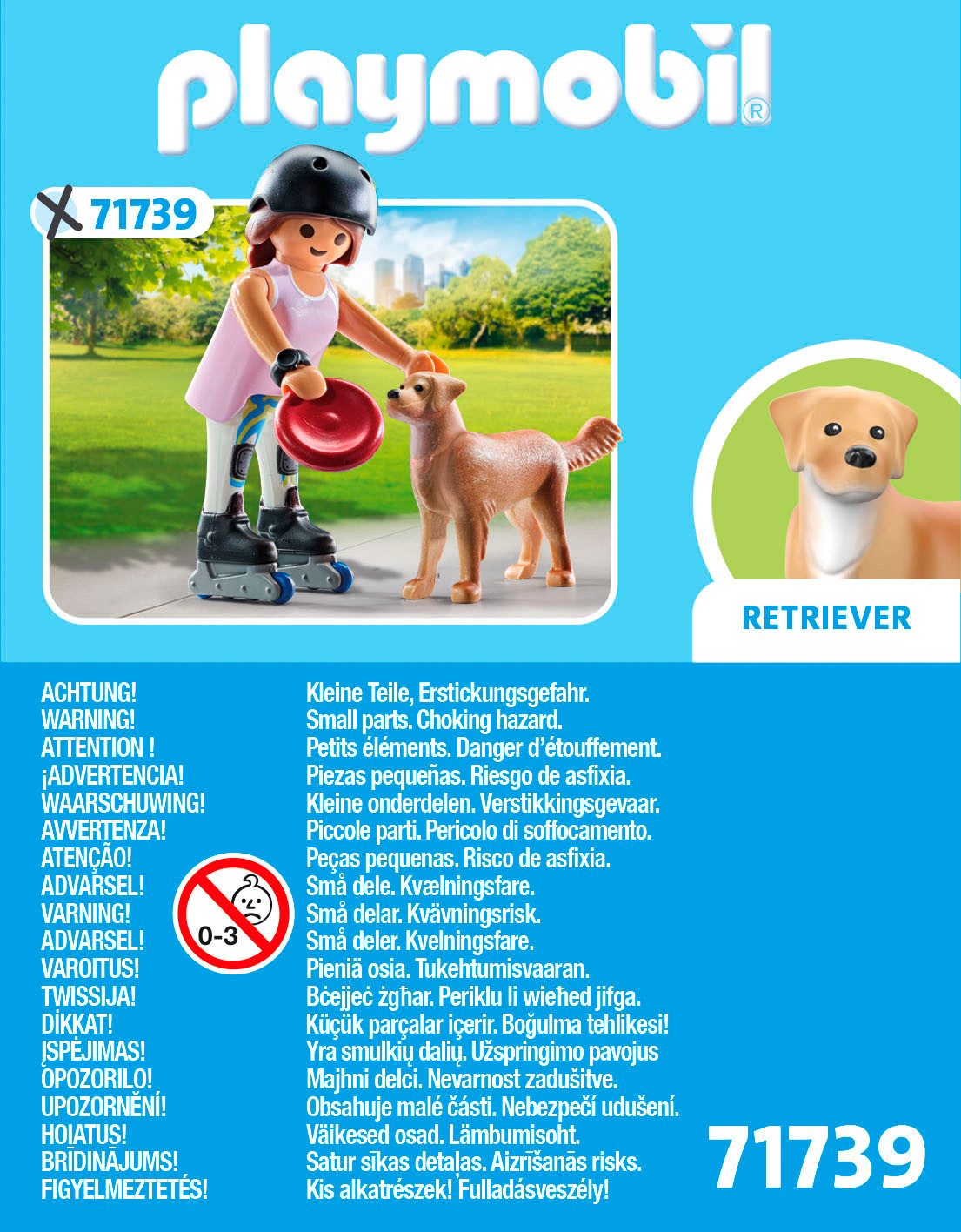 Playmobil® Constructie-speelset Inlinerin mit Retriever (71739), Playmobil My Life (12-delig)