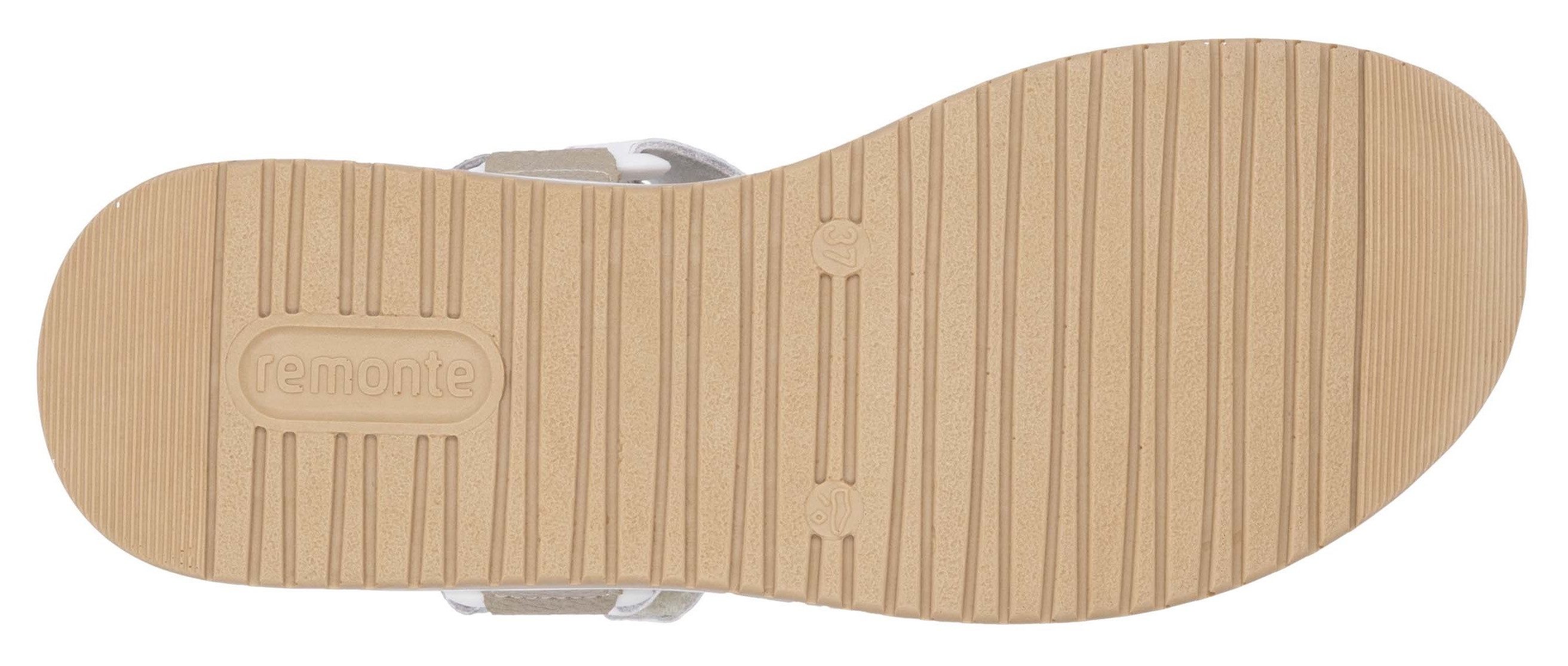 Remonte Sandalen Elisabeth Hurley-Collection , sleehak, klittenbandschoen, sandaal met plateauschoen