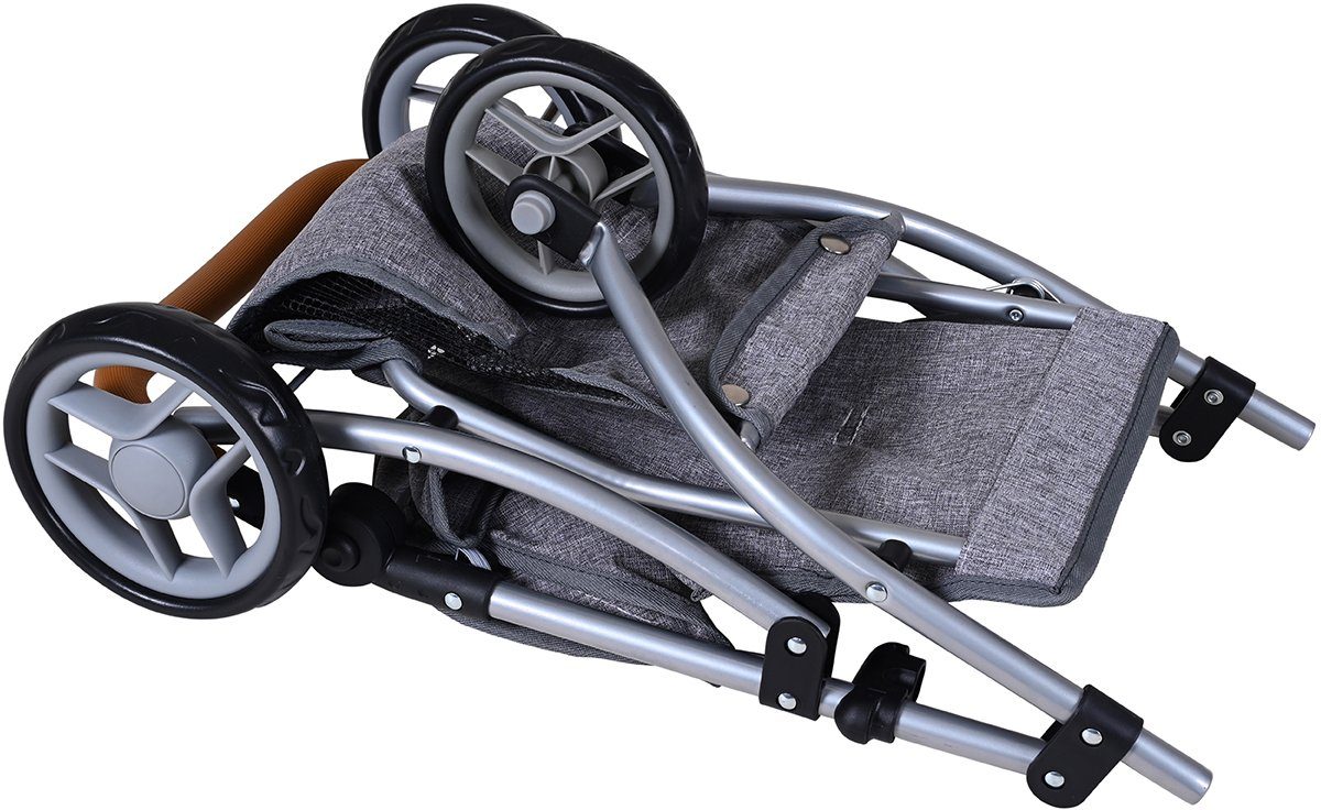 Knorrtoys® Poppenbuggy Lio - Stone Brown
