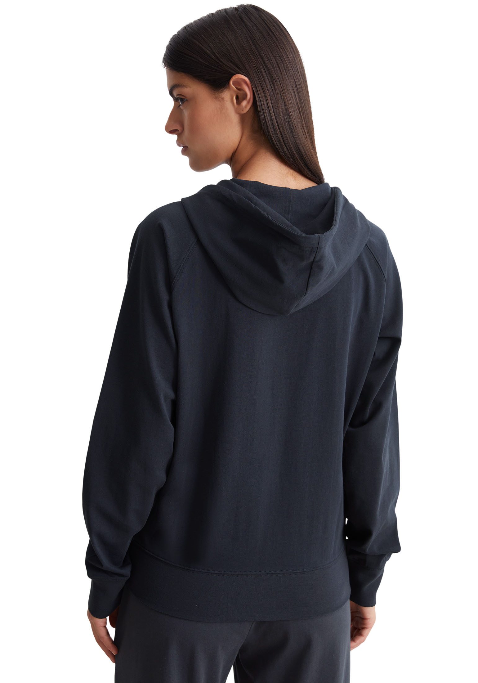 Marc O'Polo Capuchonsweatvest Heavy-jersey met een grote capuchon
