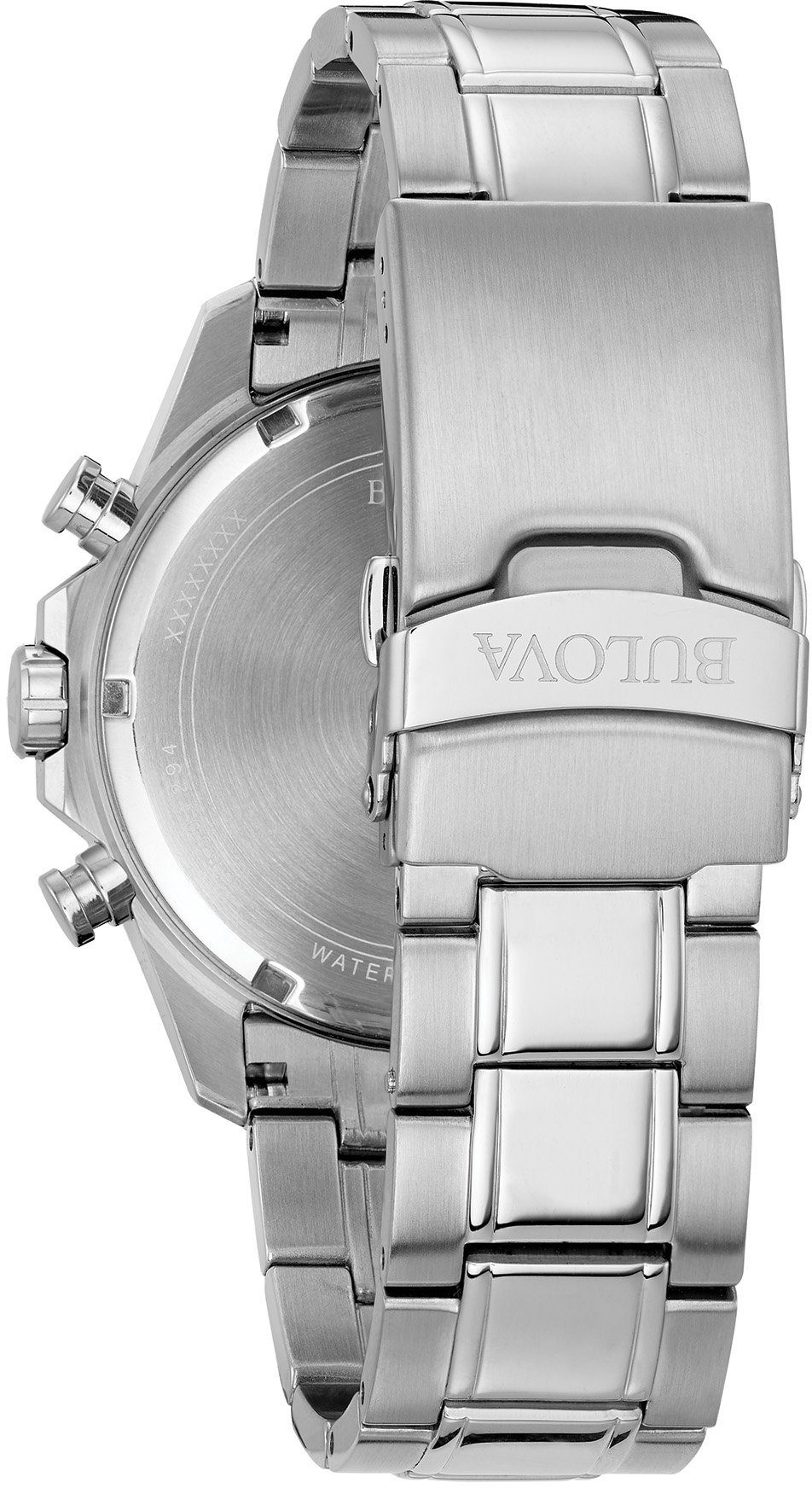 Bulova Chronograaf Marine Star Horloge, quartz, herenhorloge, leren band, datum
