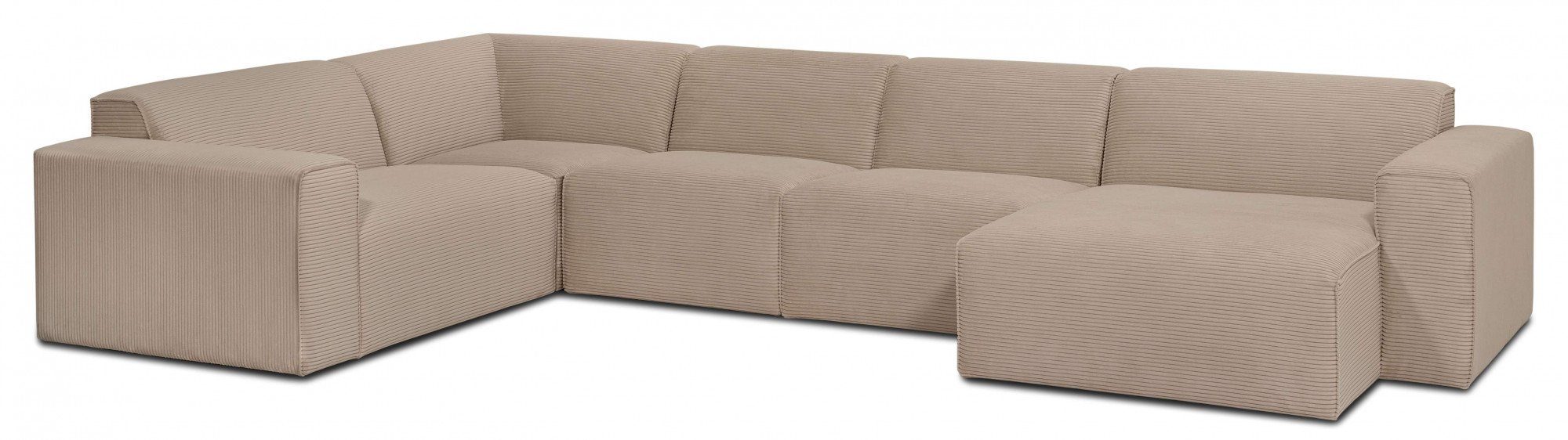 INOSIGN Zithoek Clayton in een trendy ribfluwelen bekleding, diverse combinaties mogelijk
