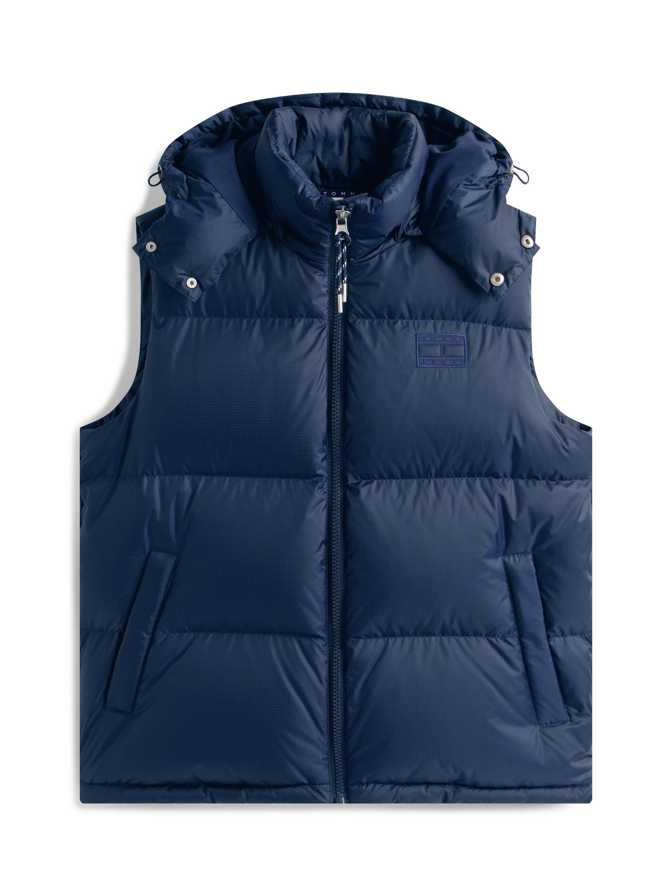 TOMMY JEANS Bodywarmer ALASKA DOWN VEST Regular fit met afneembare capuchon