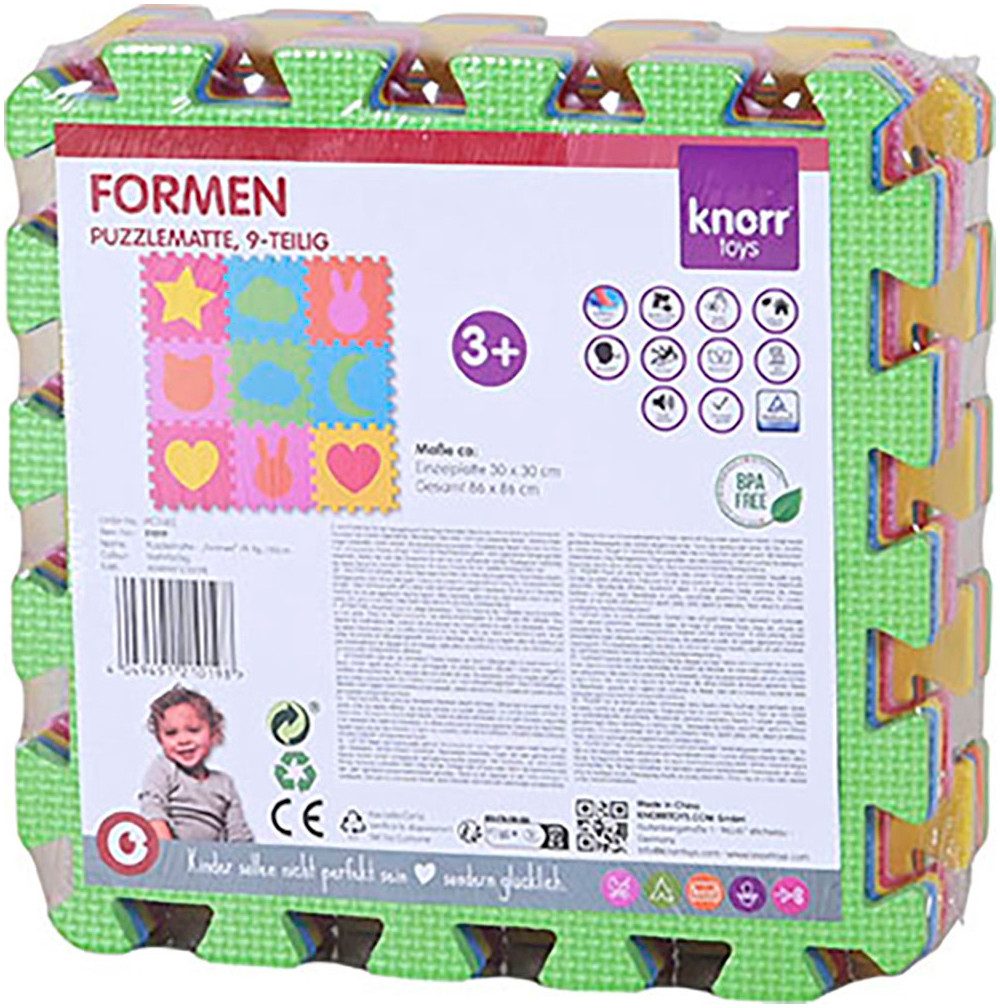 Knorrtoys® Puzzel Vormen Puzzelmat, vloerpuzzel