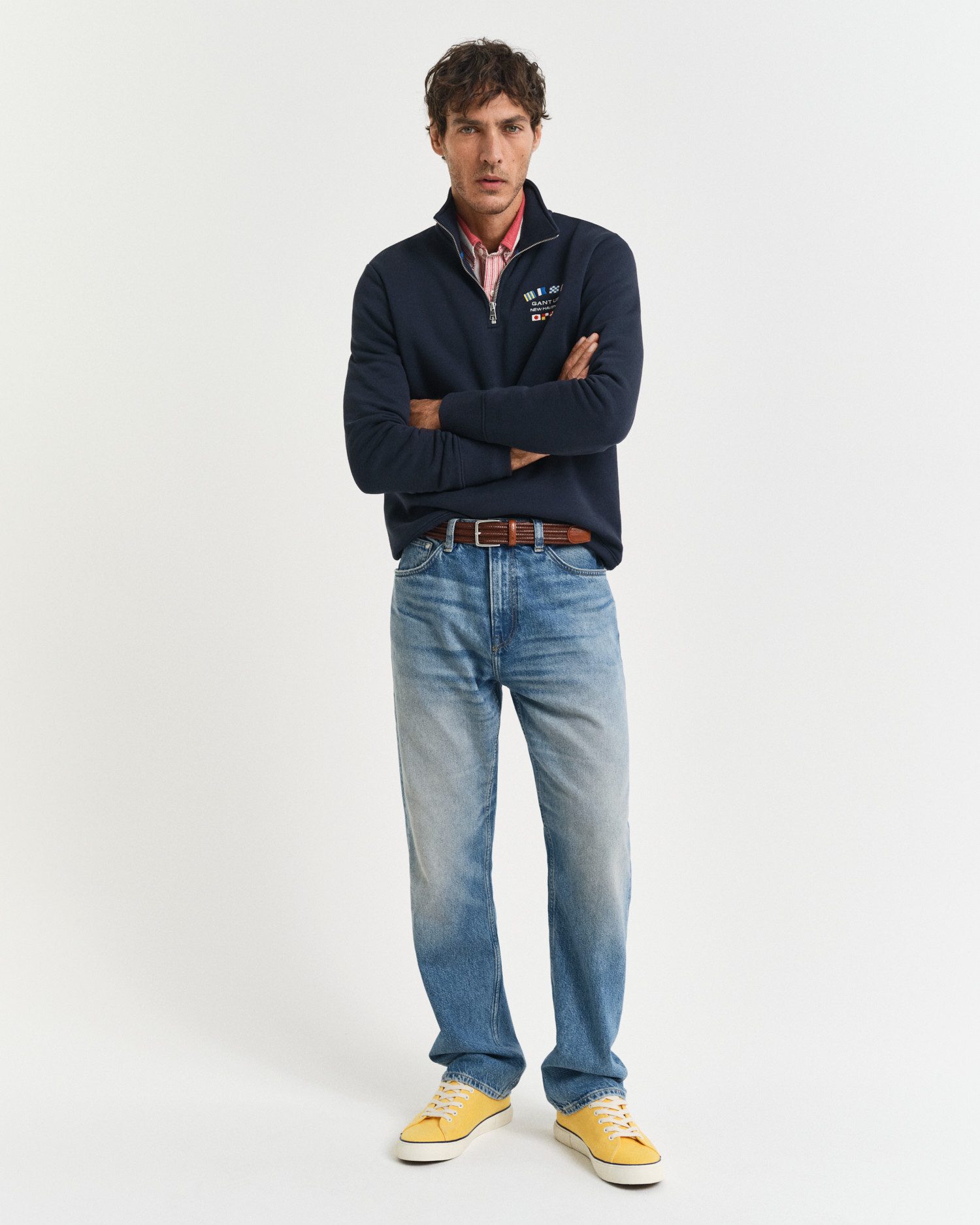 Gant Sweatshirt GRAPHIC HALF ZIP