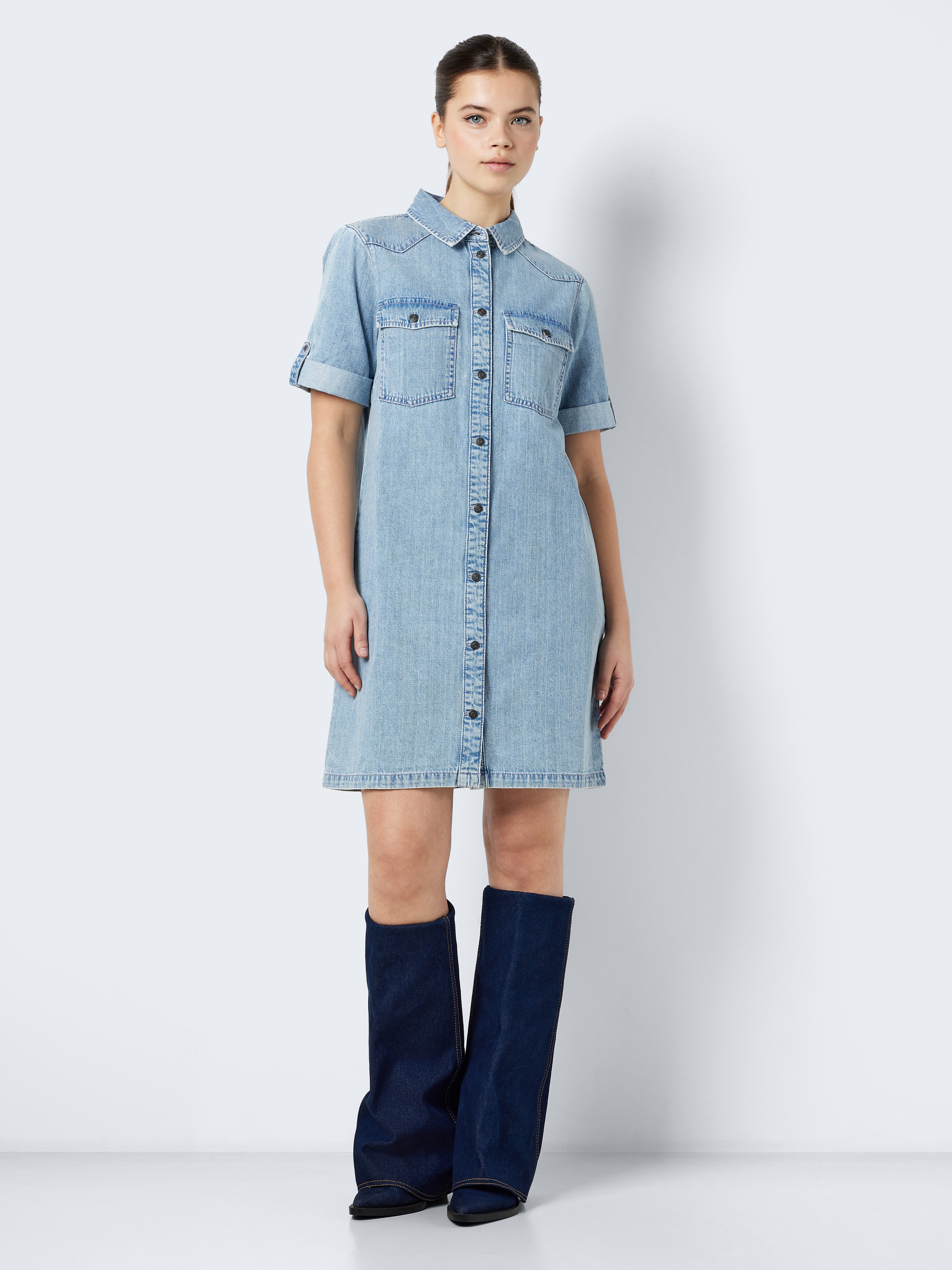 Noisy may Jeans jurk NMNEW SIGNE S/S DENIM DRESS VI003LB NOOS
