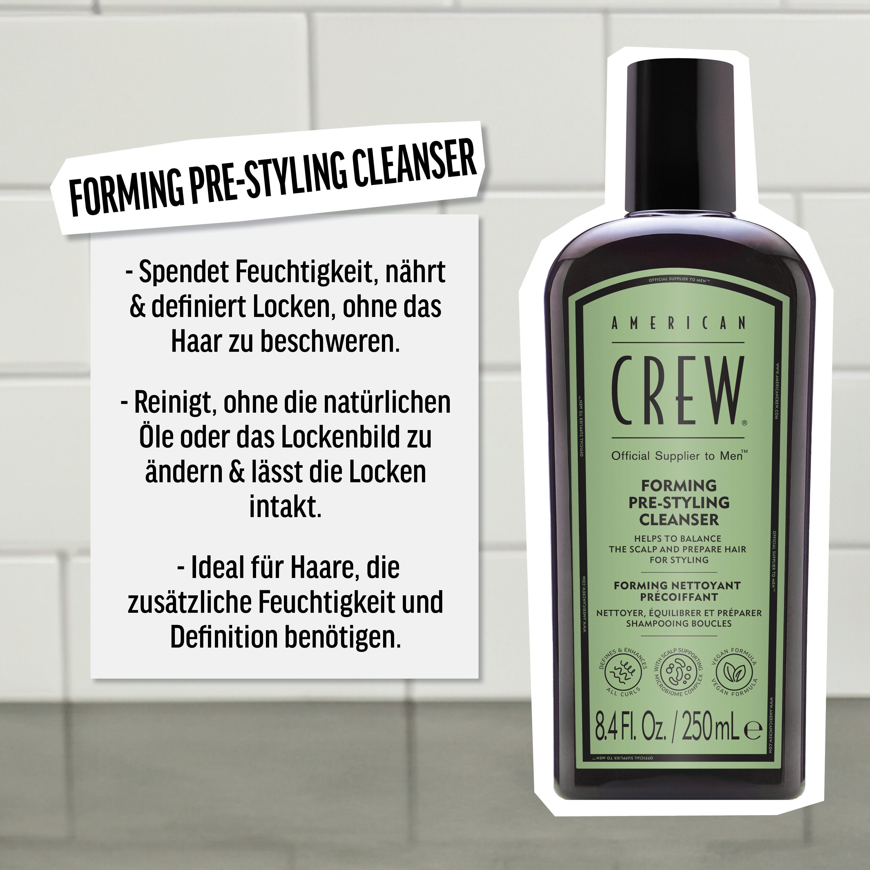 American Crew Haarshampoo Forming Pre-Styling Cleanser Shampoo 250ml (1-delig)