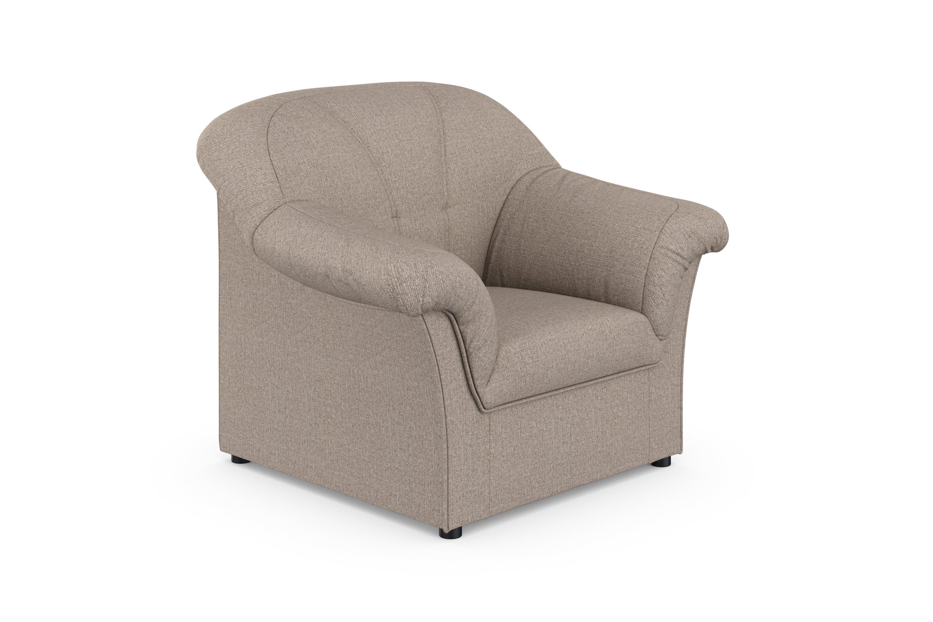 DOMO collection Fauteuil Pegnitz tijdloos, elegante armleuningen, comfortabel