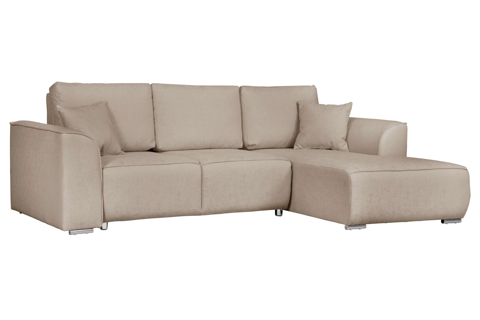 INOSIGN Hoekbank BEATRICE optionele slaapbank met bedlade, B/D/H: 265/170/86 cm