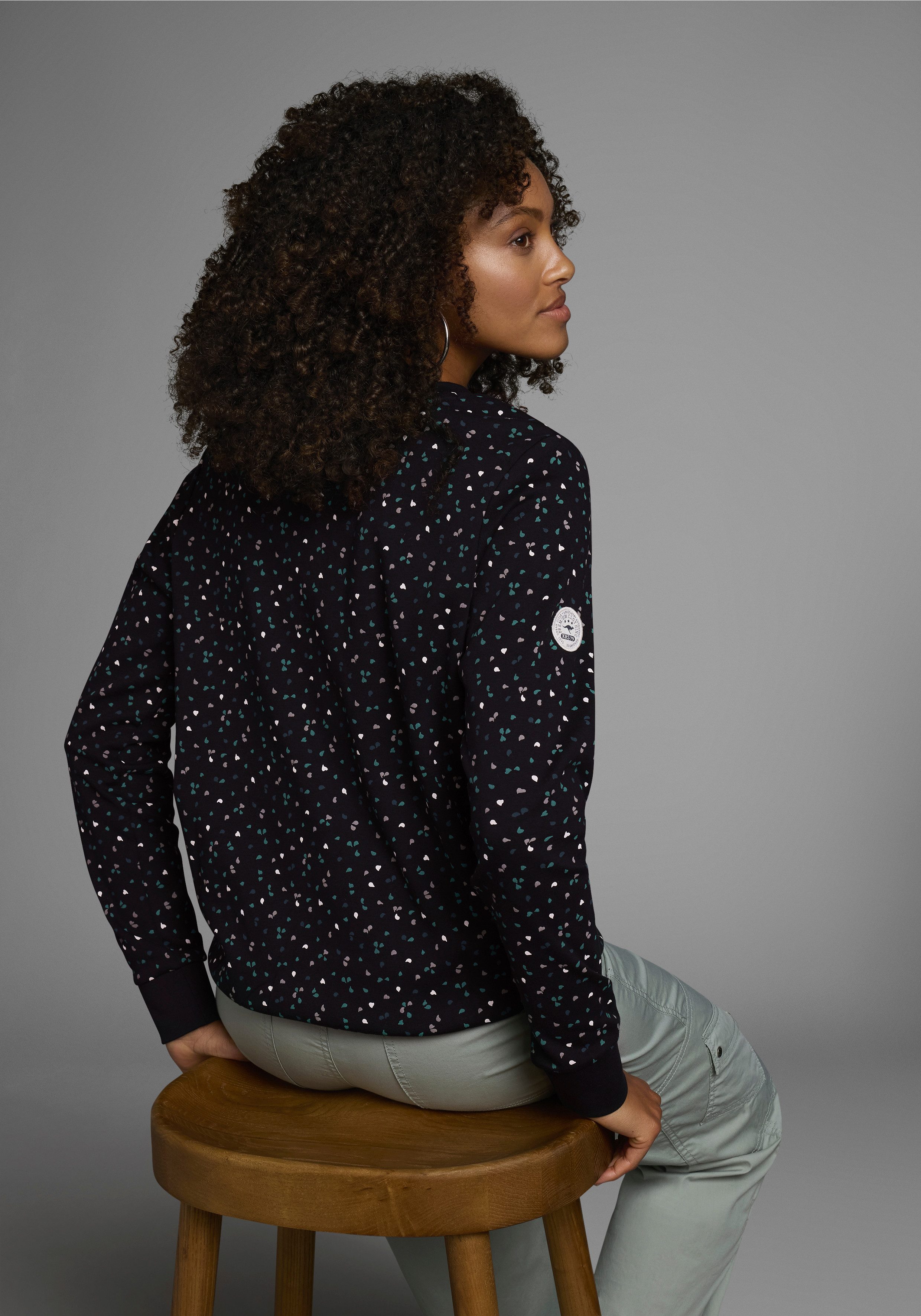 KangaROOS Sweatshirt Lange mouwen, bedrukt, ronde hals, van interlockmateriaal