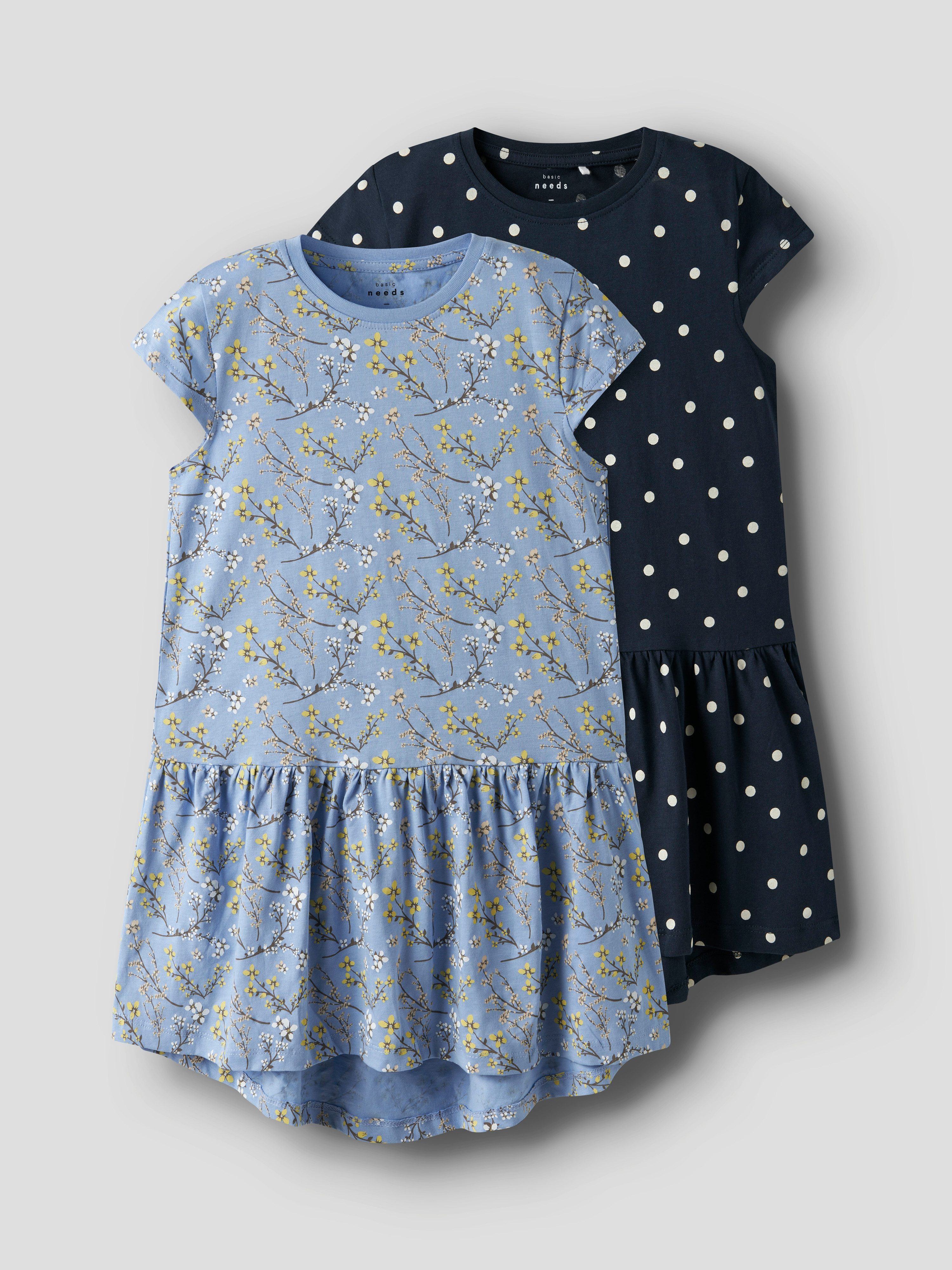 Name It Mini-jurk NKFVIGGA 2P CAPSL DRESS (set, 2-delig)