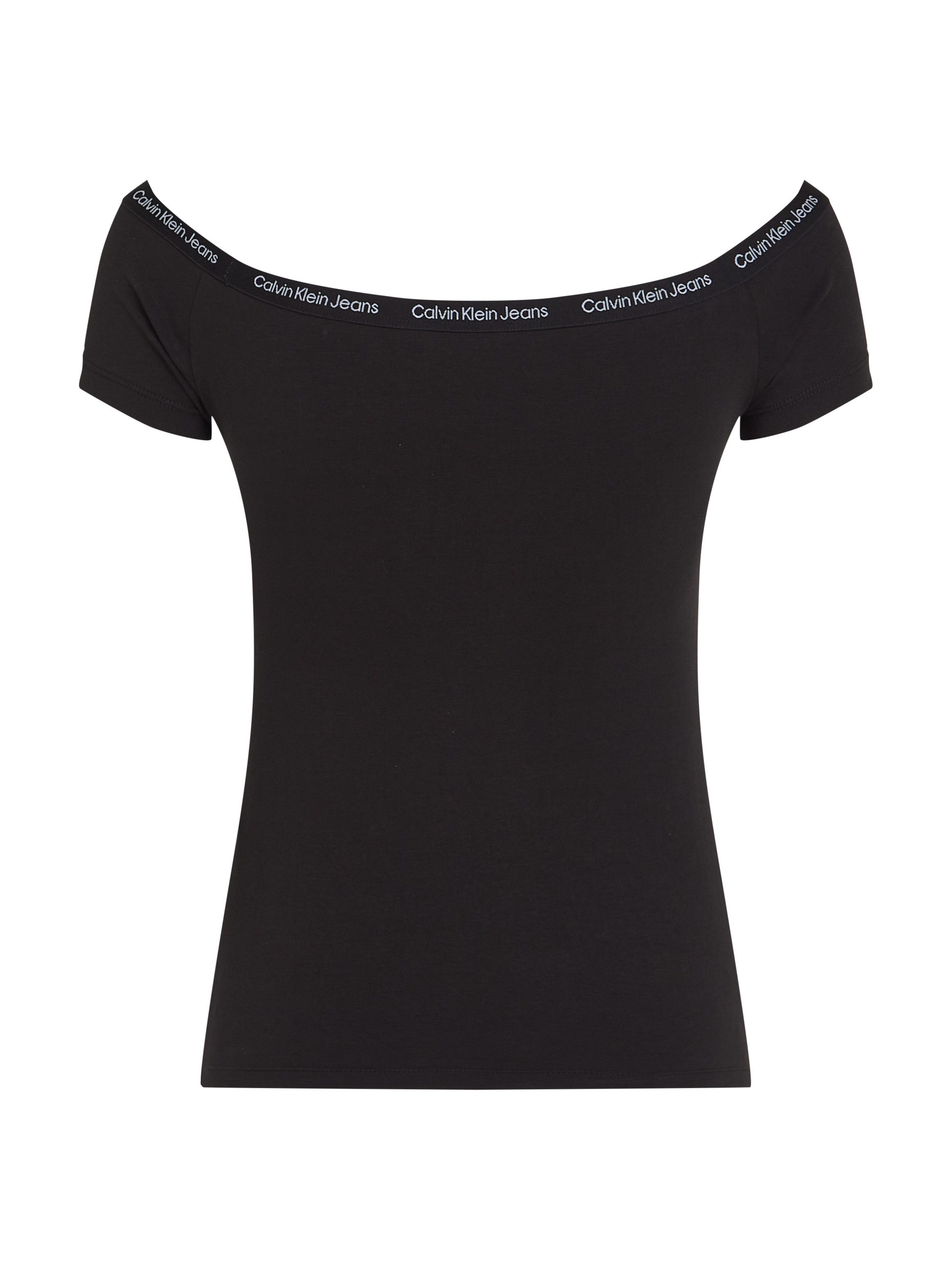 Calvin Klein T-shirt LOGO ELASTIC BARDOT TOP