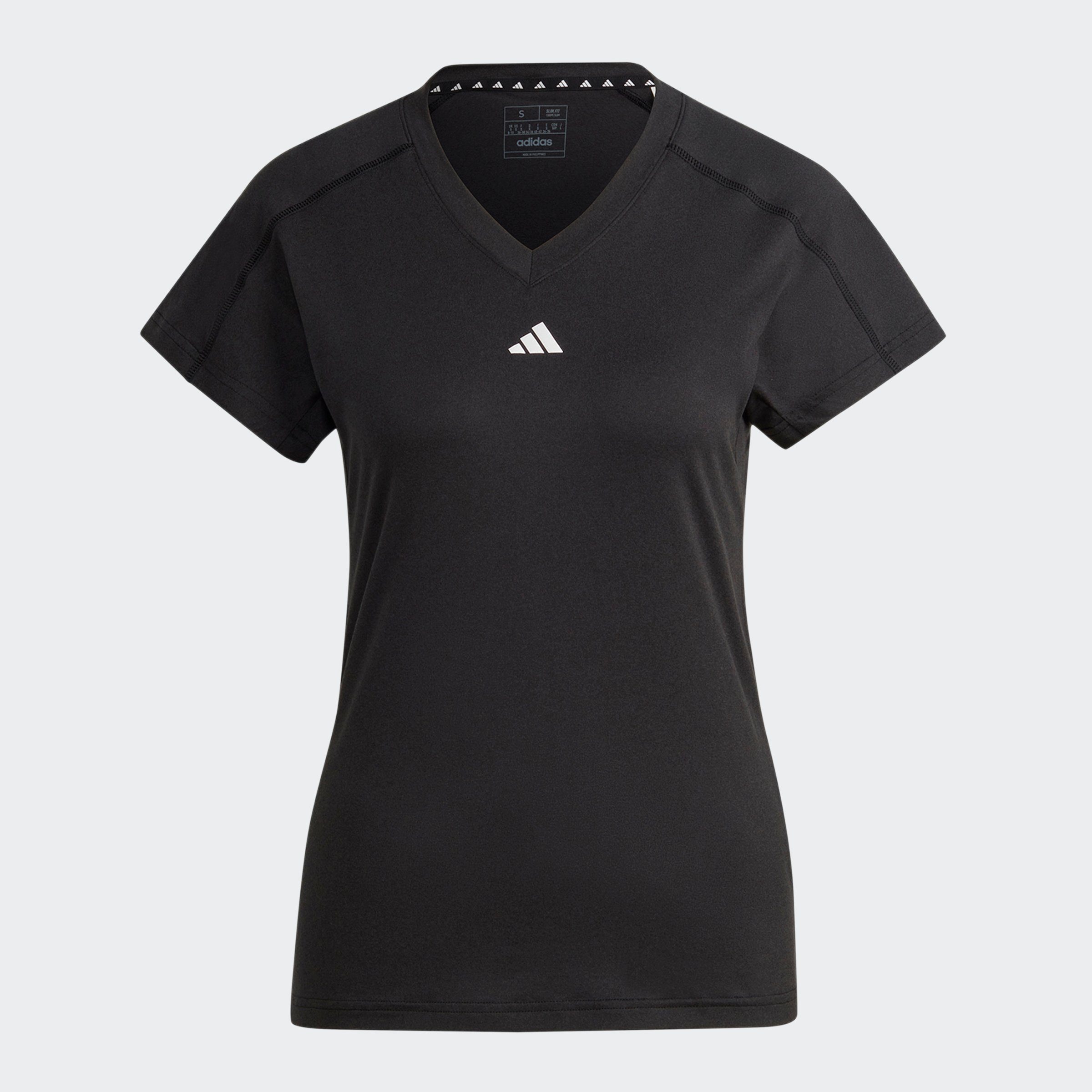 adidas Performance T-shirt TR-ES MIN T Trainingsshirt, vochtabsorberend met V-hals