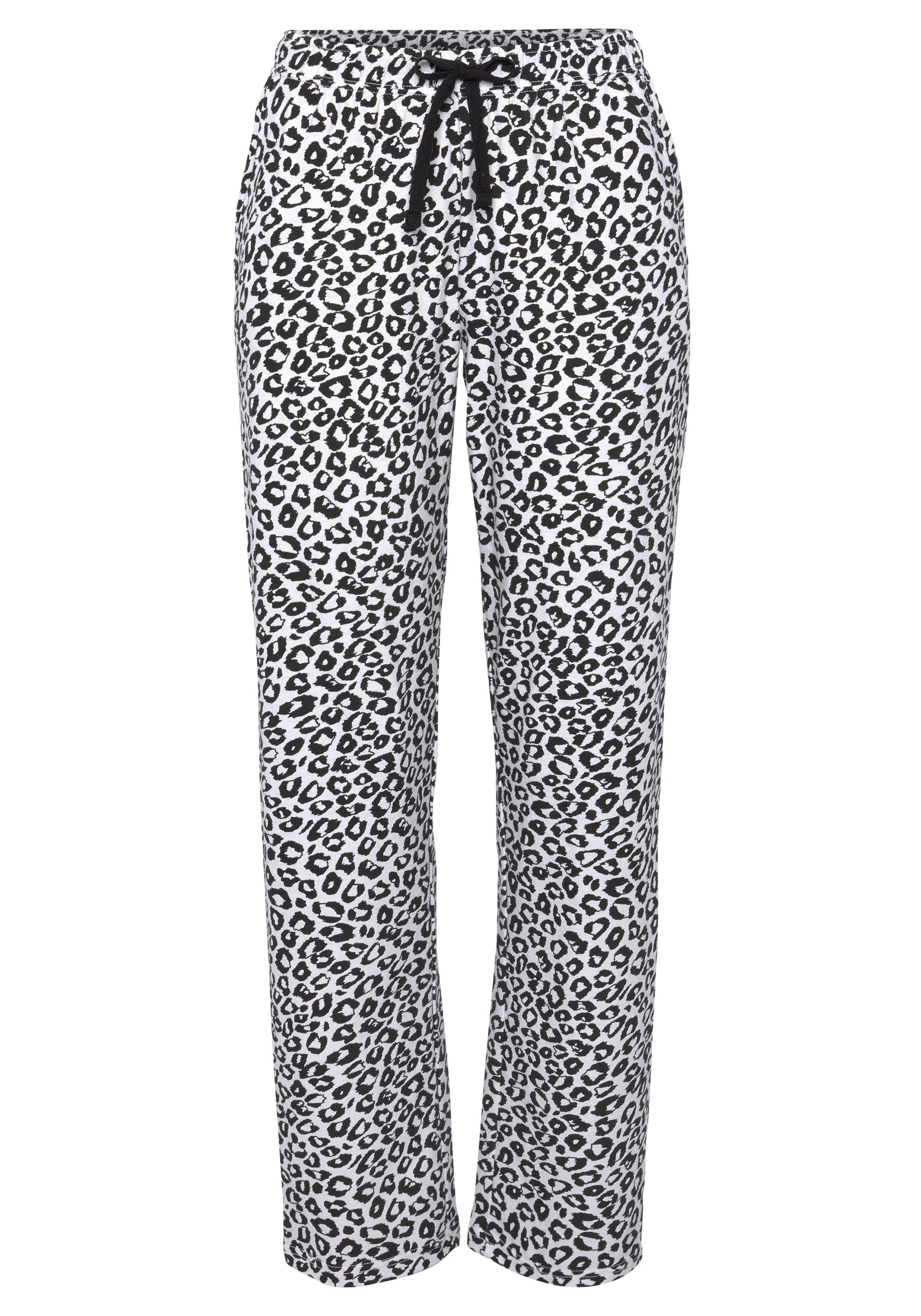 Vivance Dreams Pyjamabroek met zwart-wit print