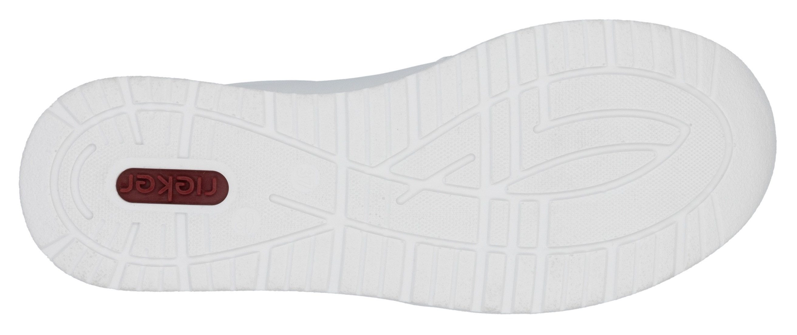 Rieker Plateausneakers , lage schoen, veterschoen, vrijetijdssneaker met ritssluiting