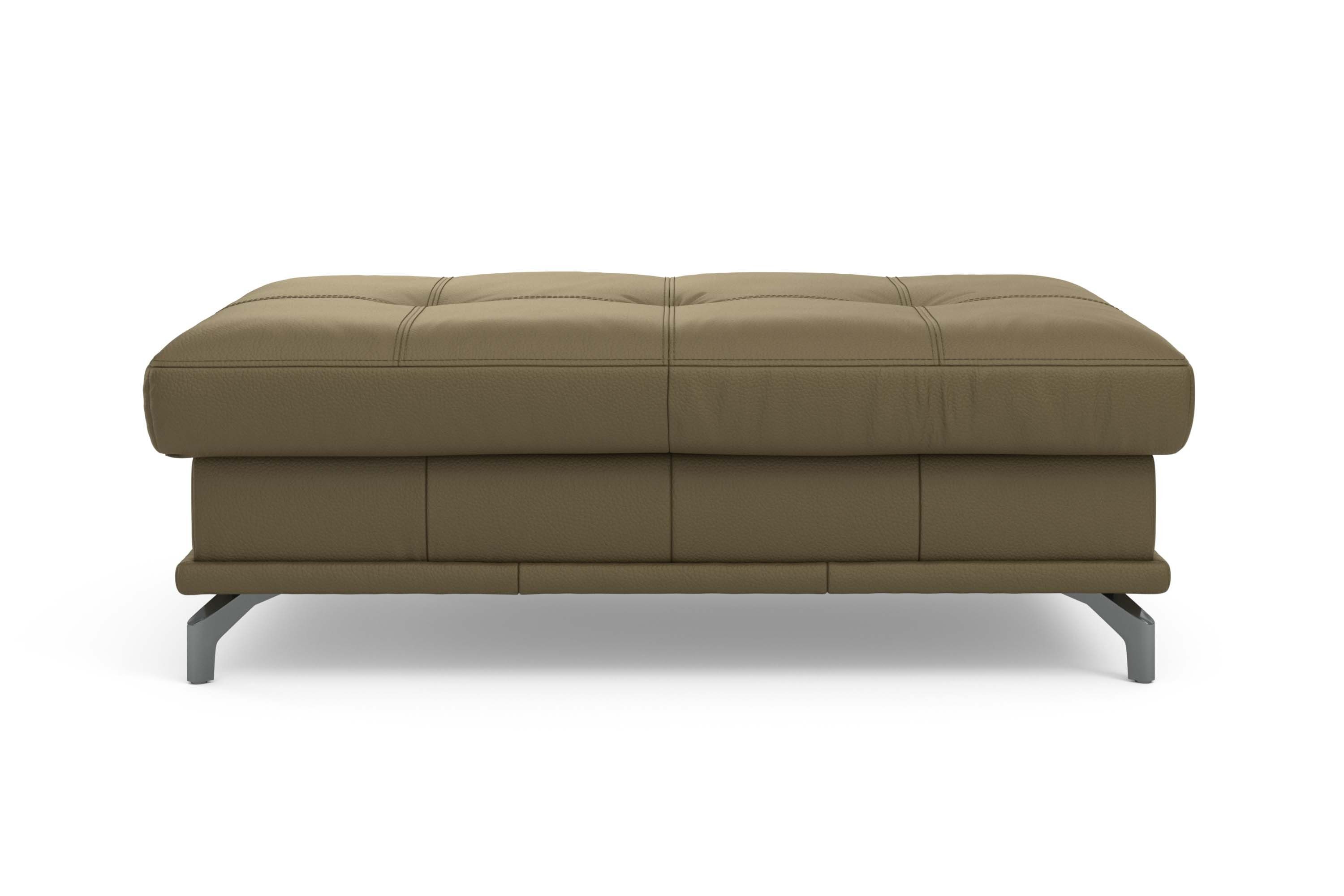Places of Style Hocker Costello passend bij de serie, edele metalen voeten