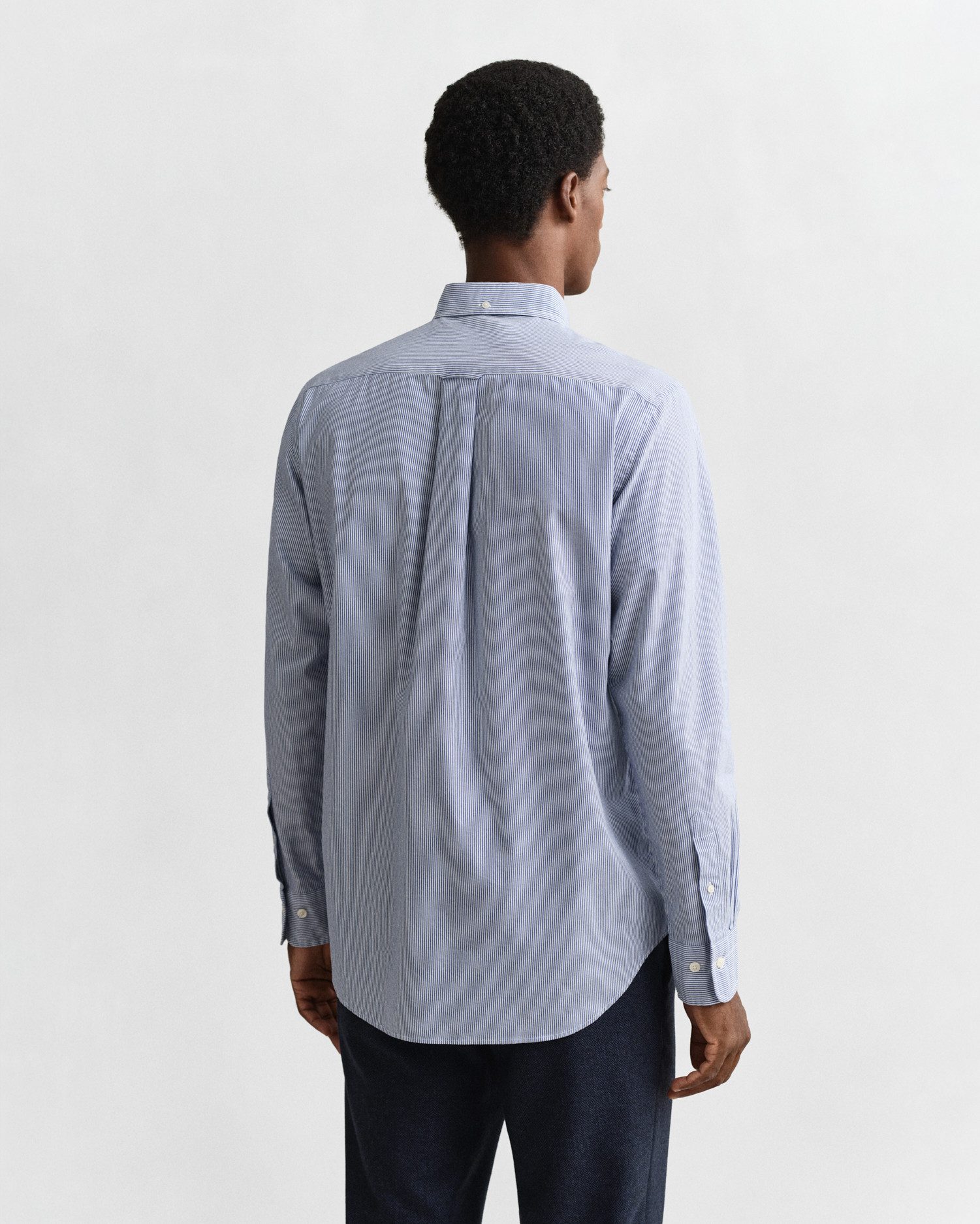 Gant Overhemd met lange mouwen REG POPLIN BANKER SHIRT Banker Stripe popeline, lichte katoen