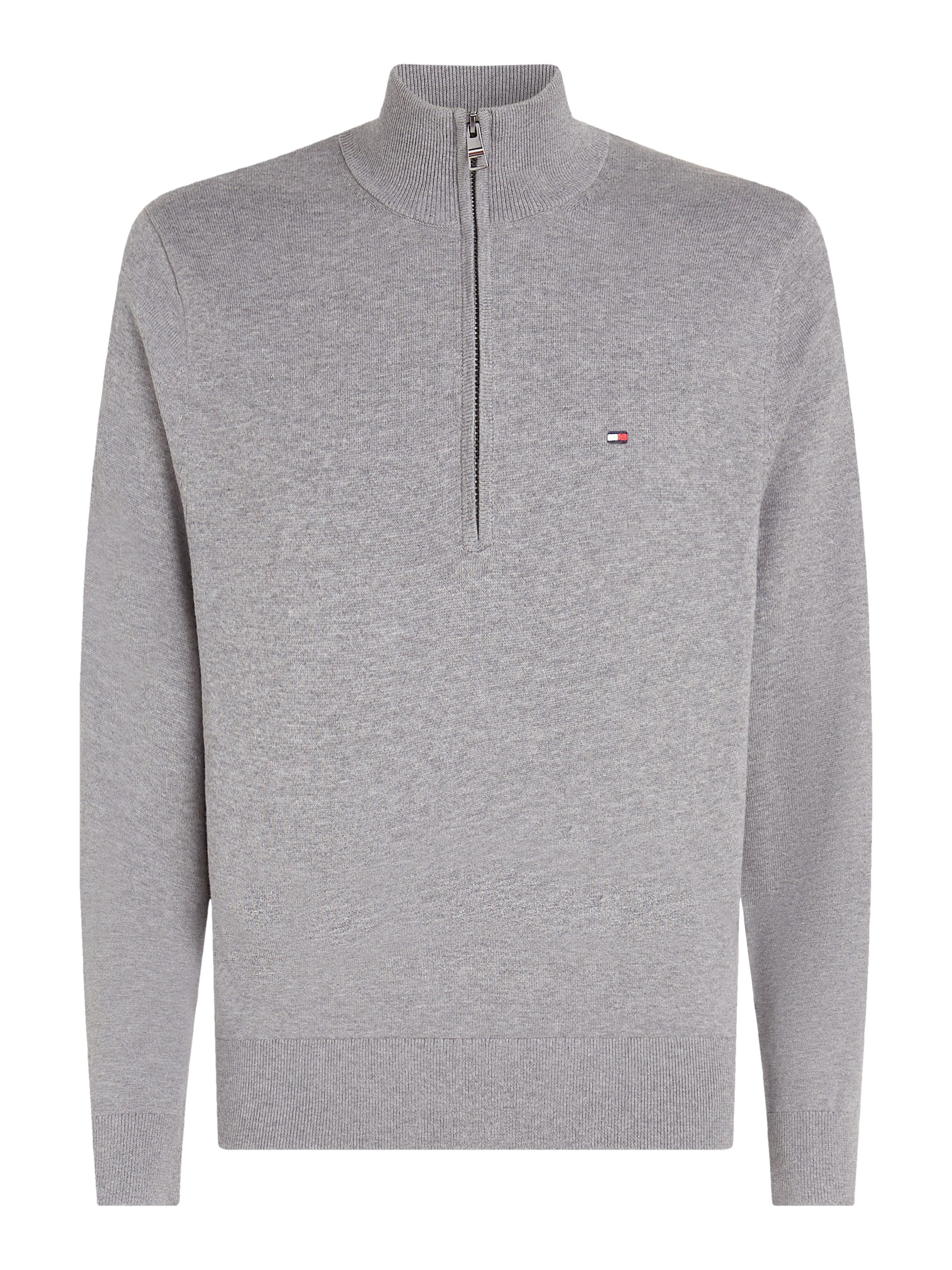 Tommy Hilfiger Schipperstrui ESSENTIAL COTTON ZIP MOCK
