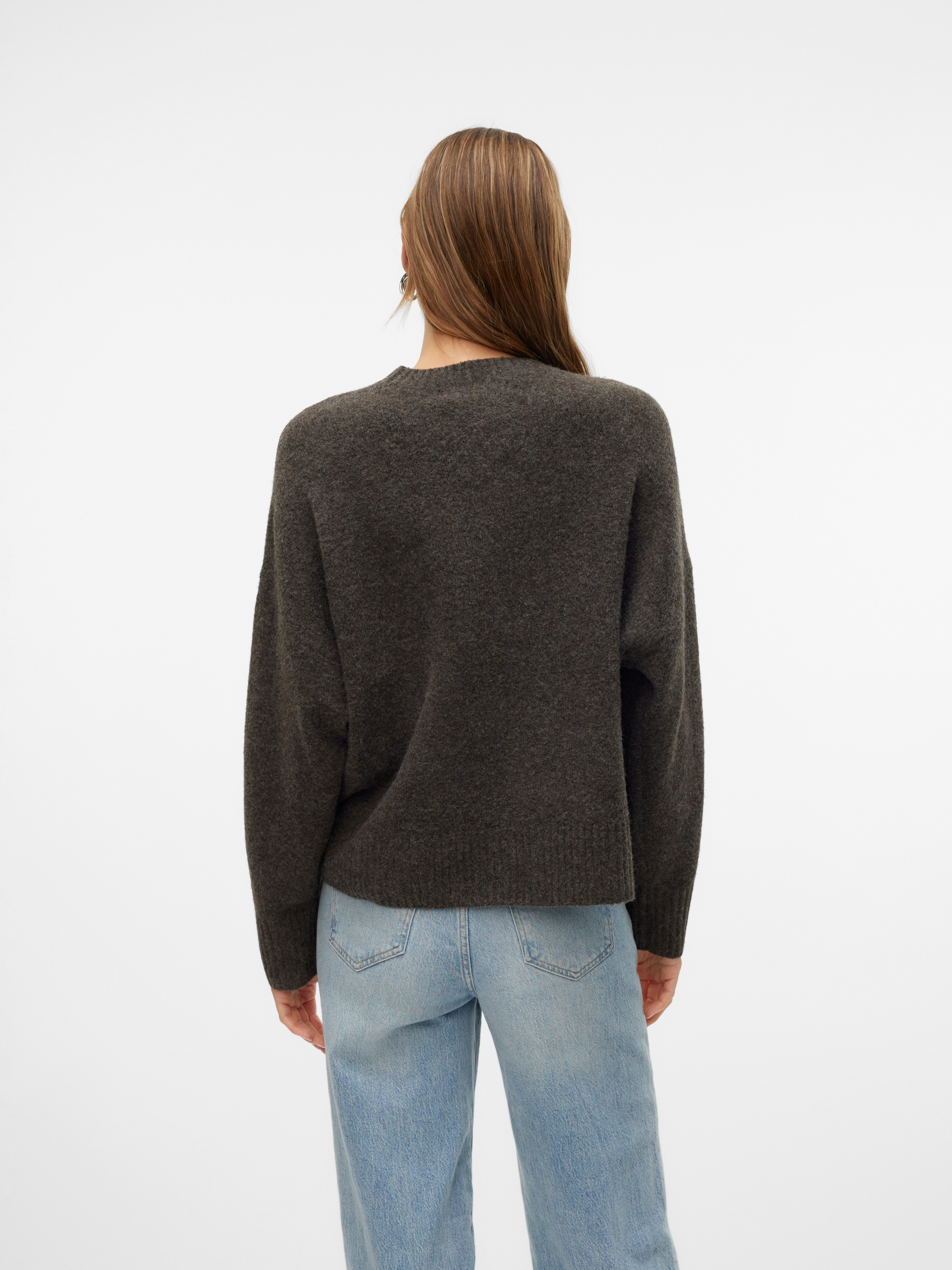 Vero Moda Gebreide trui VMBOOM LS O-NECK PULLOVER GA NOOS