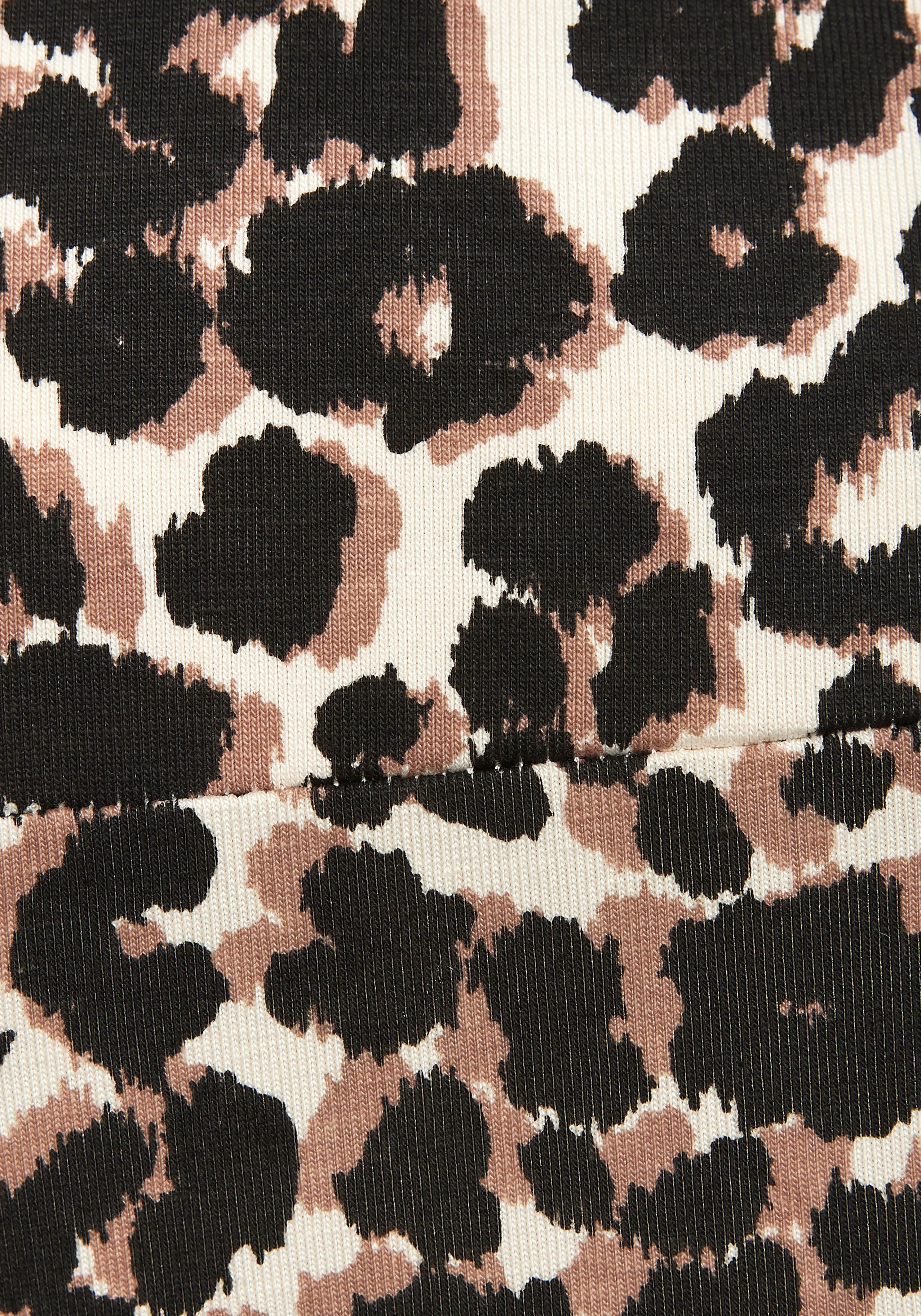 active by Lascana Legging in luipaardprint, met brede boord