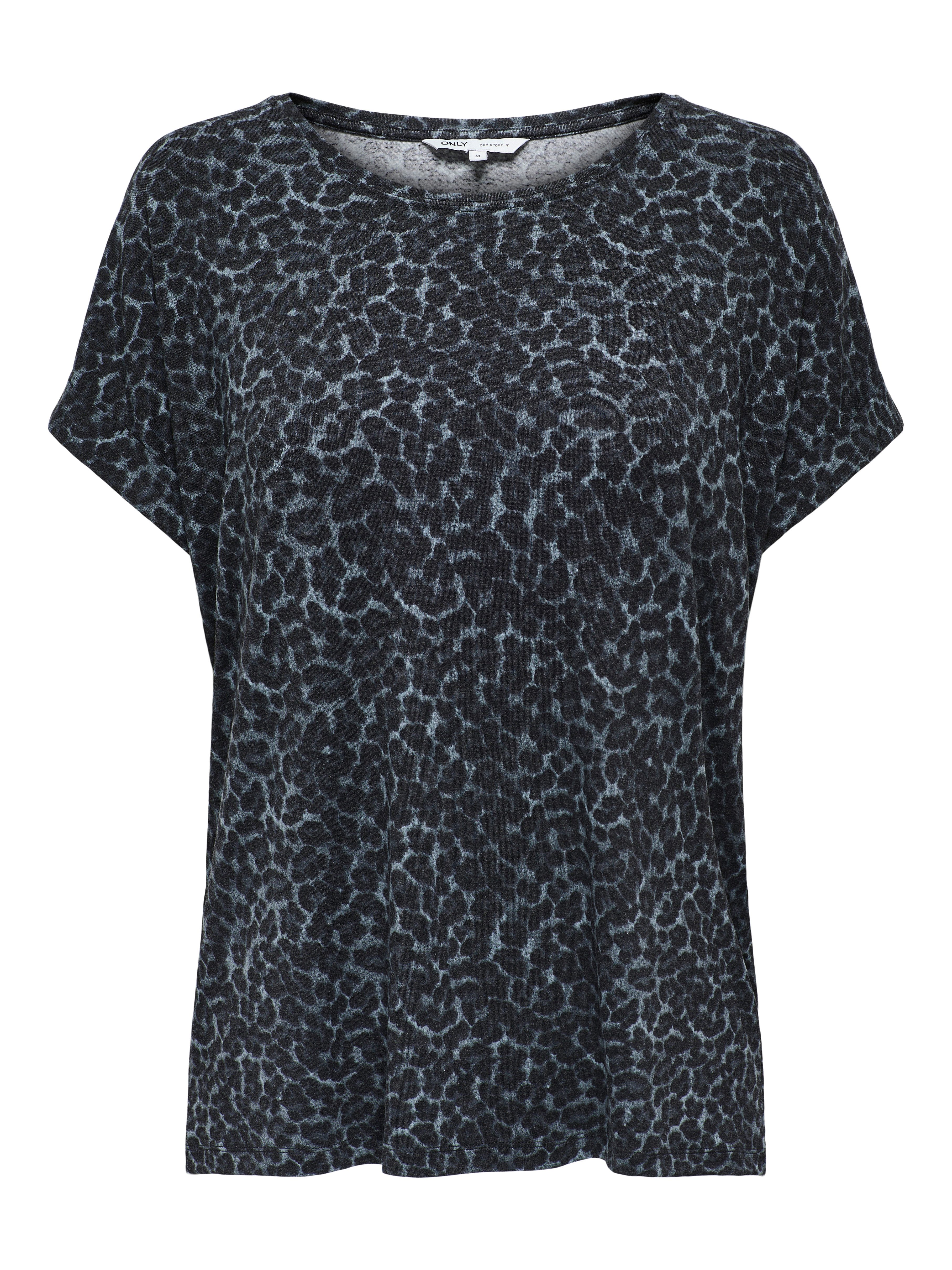 Only Shirt met korte mouwen ONLMOSTER AOP S S TOP NOOS JRS