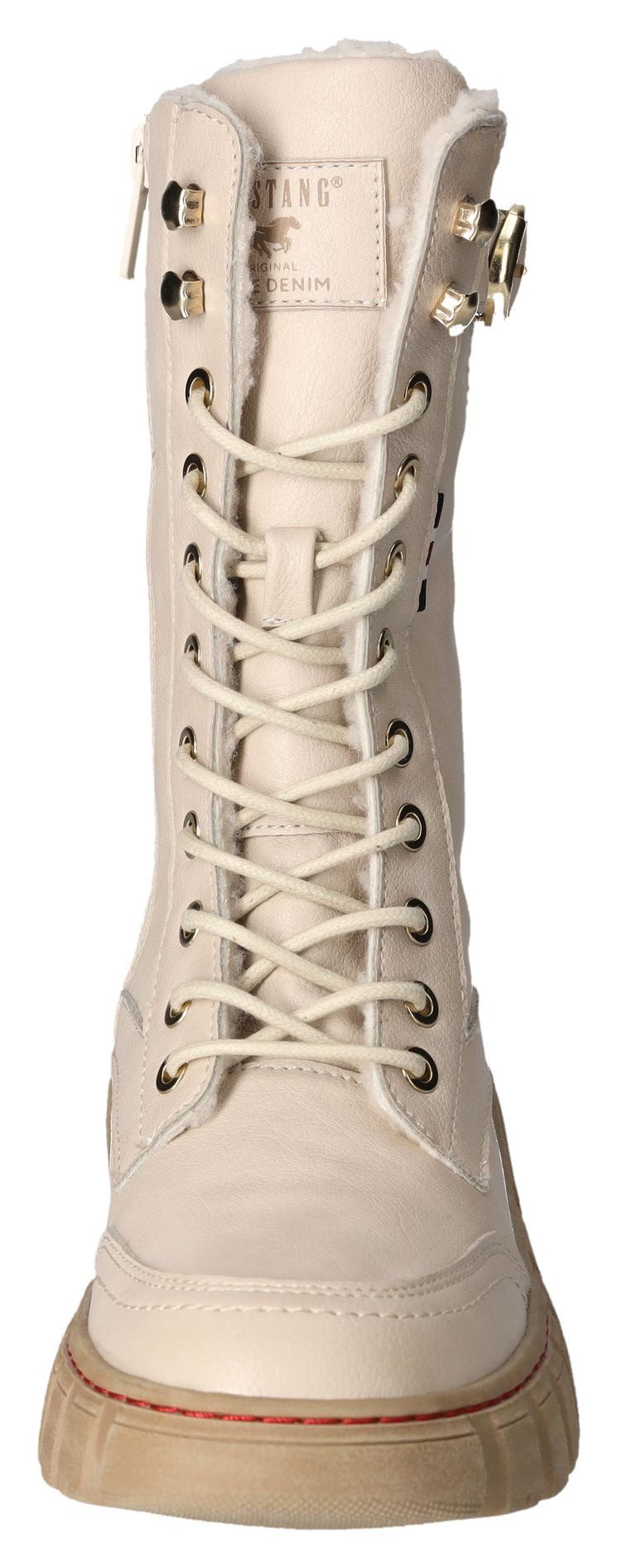 Mustang Shoes Winterlaarzen , veterschoenen, snowboots, profielzool met binnenrits