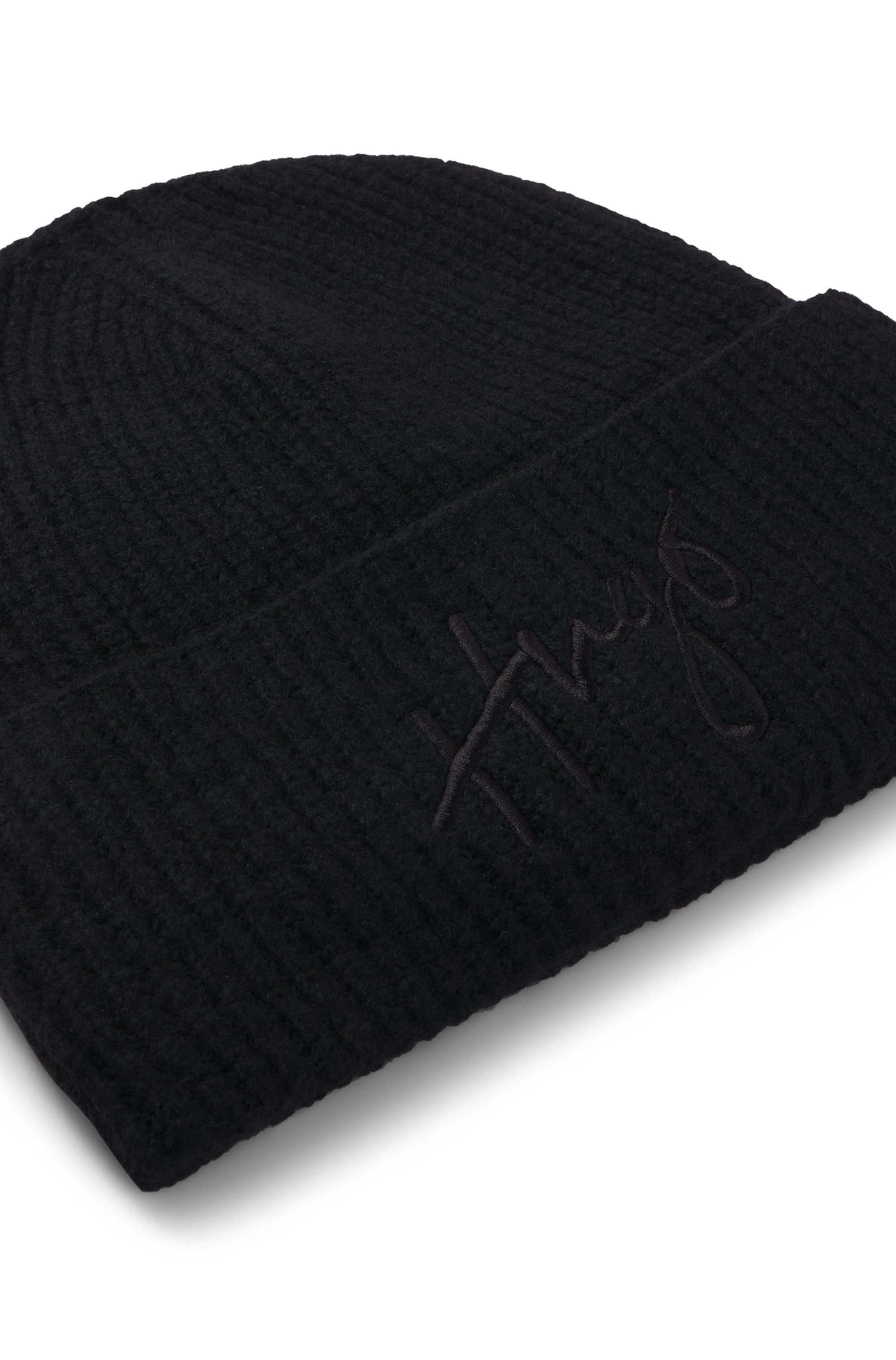 HUGO Beanie Socialy_Hat met geborduurd logo