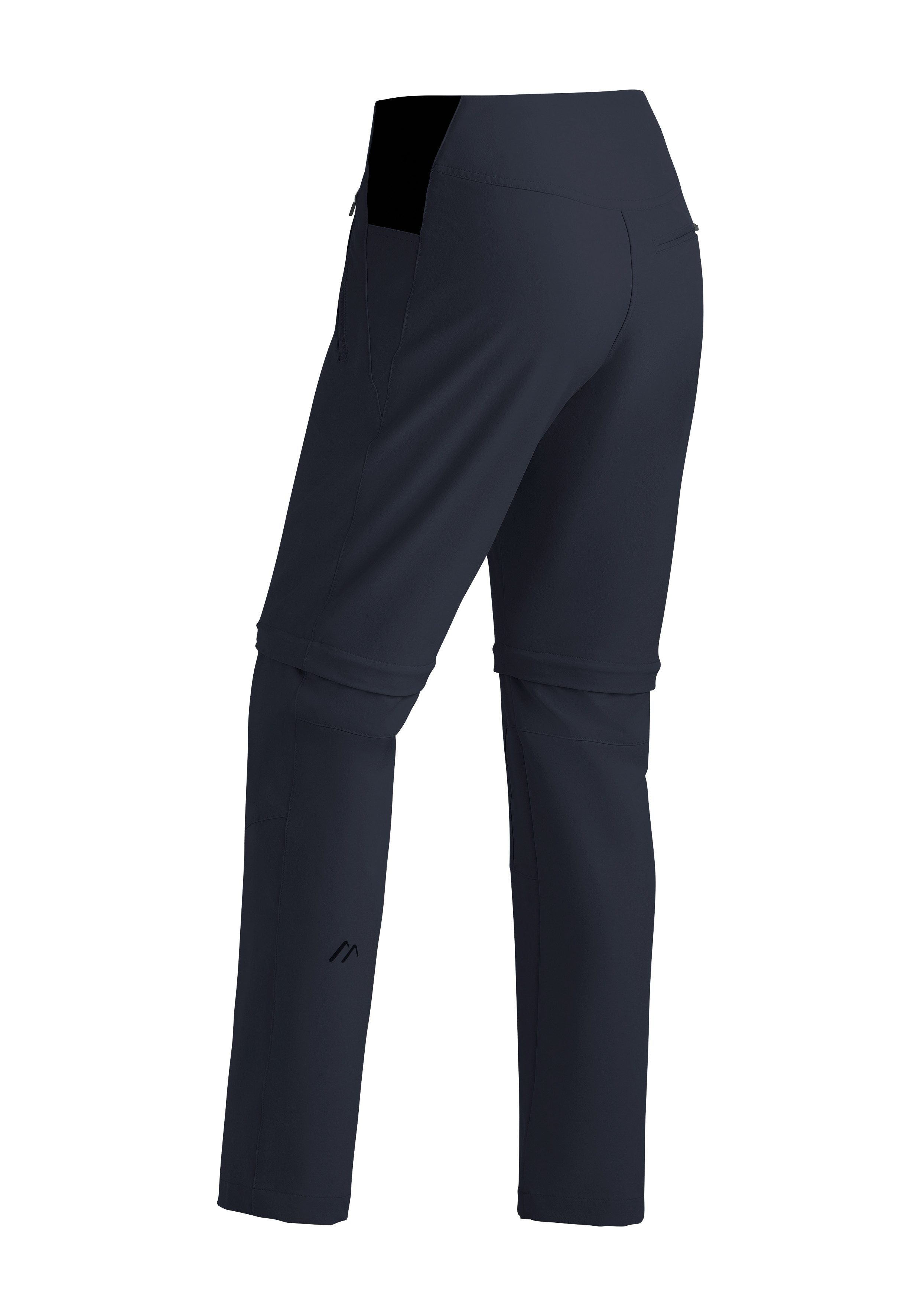 Maier Sports Outdoorbroek Latit Zip Vario Dames zipp-off wandelbroek, elastische functionele broek, 4 zakken met rits