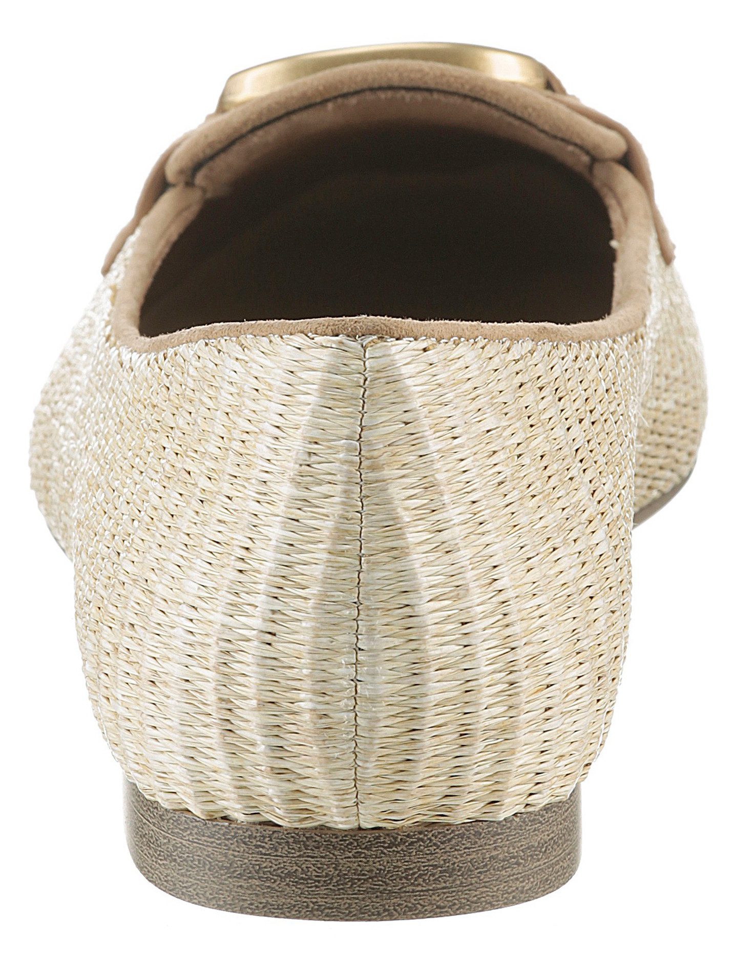 Tamaris Ballerina's , blockhak, instapschoen, business schoen met tamaris-sieraad