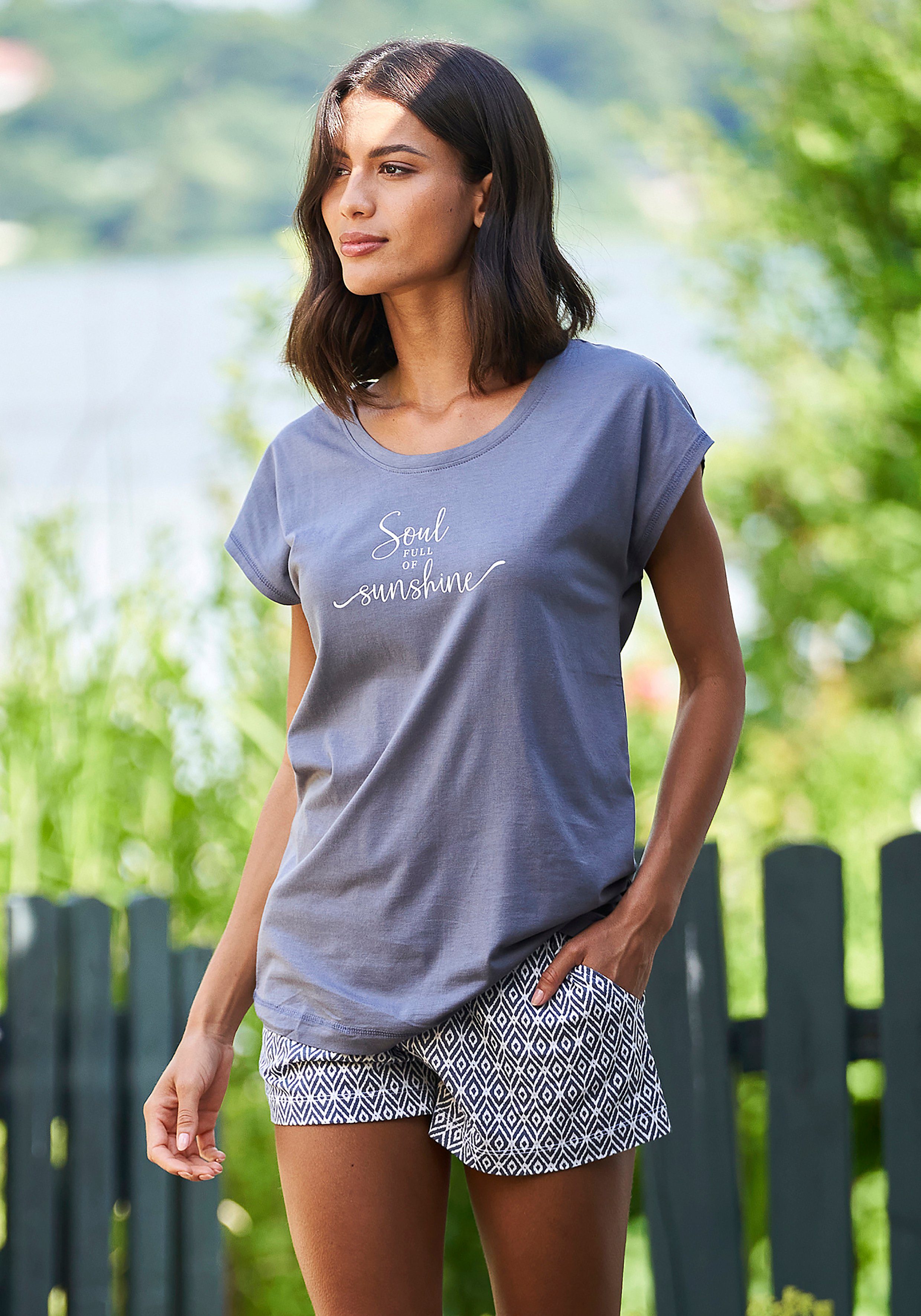 Vivance Dreams Pyjamashort met print all-over