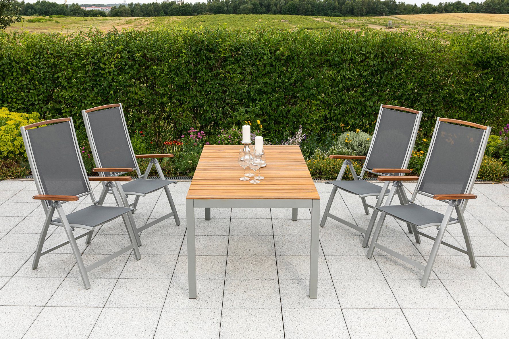 MERXX Tuin-eethoek Siena tuinsets grijs