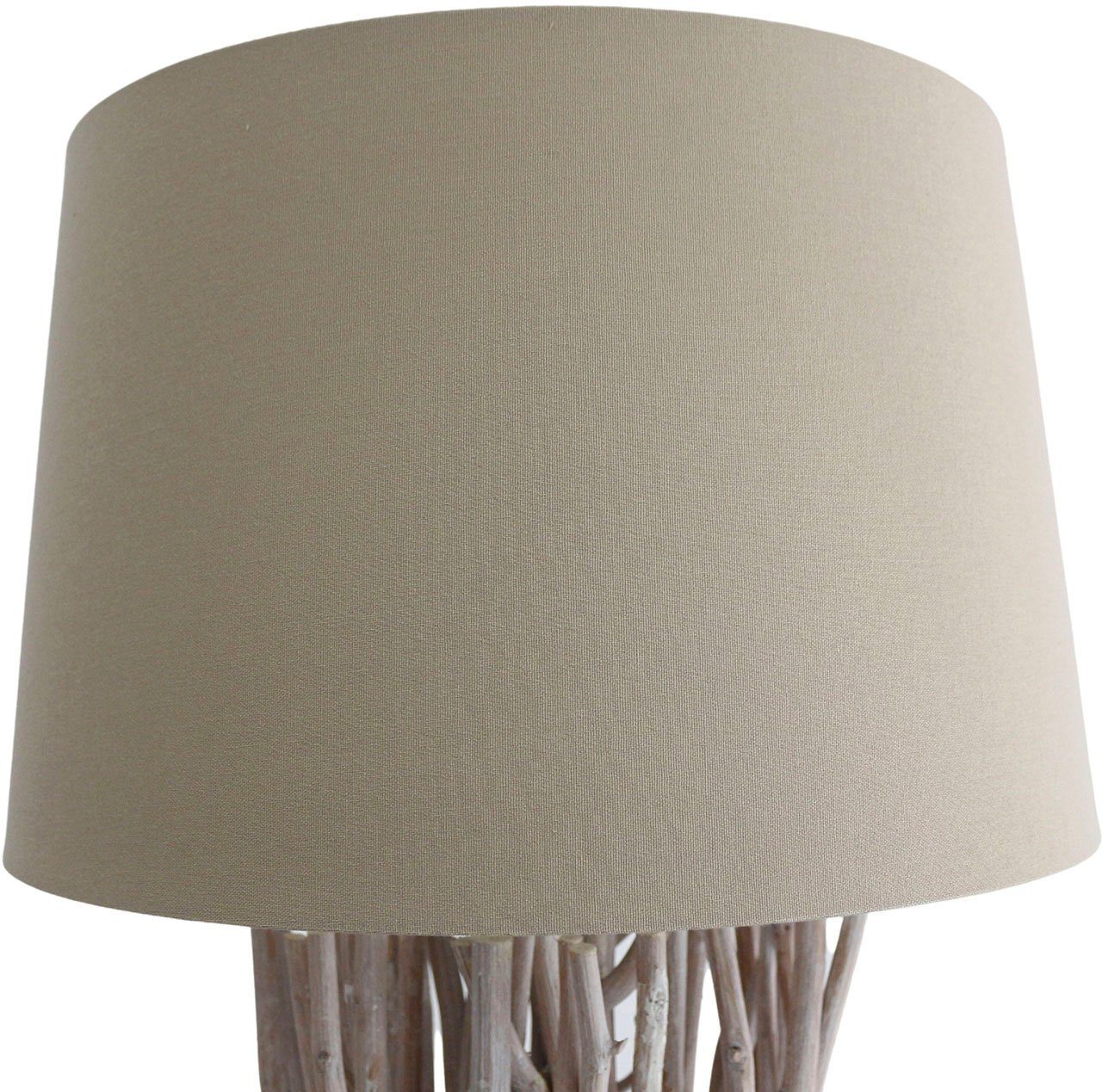 SalesFever Staande lamp Easton handgemaakt, met linnen kap (1 stuk)