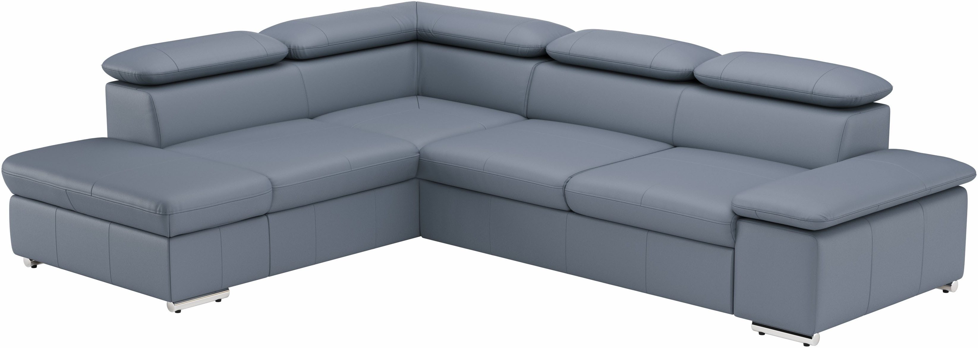 sit&more Hoekbank Valentine L-vorm, B: 272 cm met arm- en hoofddeelverstelling, optioneel met bedfunctie
